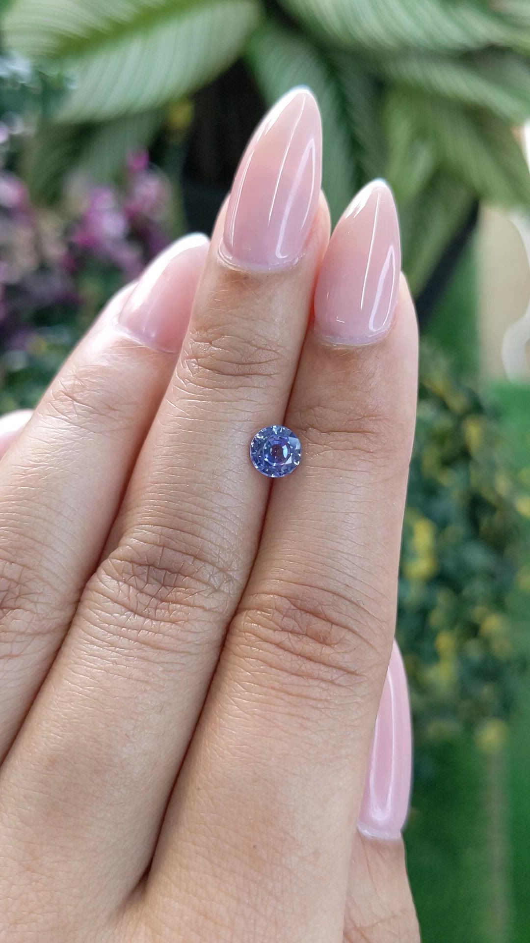 0.82 Ct. Blue Sapphire from Ceylon (Sri Lanka) Size Video