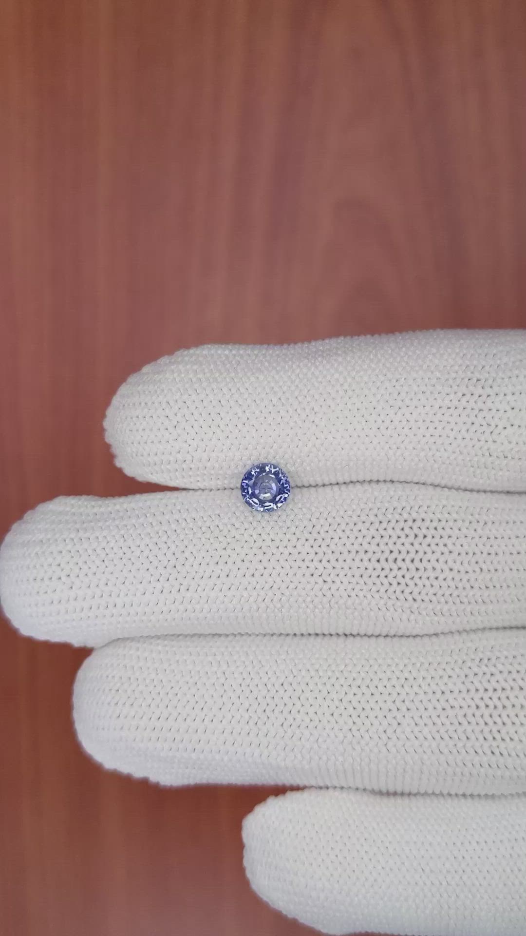 0.82 Ct. Blue Sapphire from Ceylon (Sri Lanka) Size Video