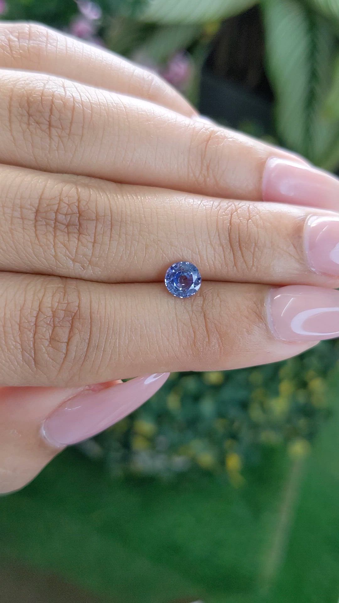 0.82 Ct. Blue Sapphire from Ceylon (Sri Lanka) Size Video