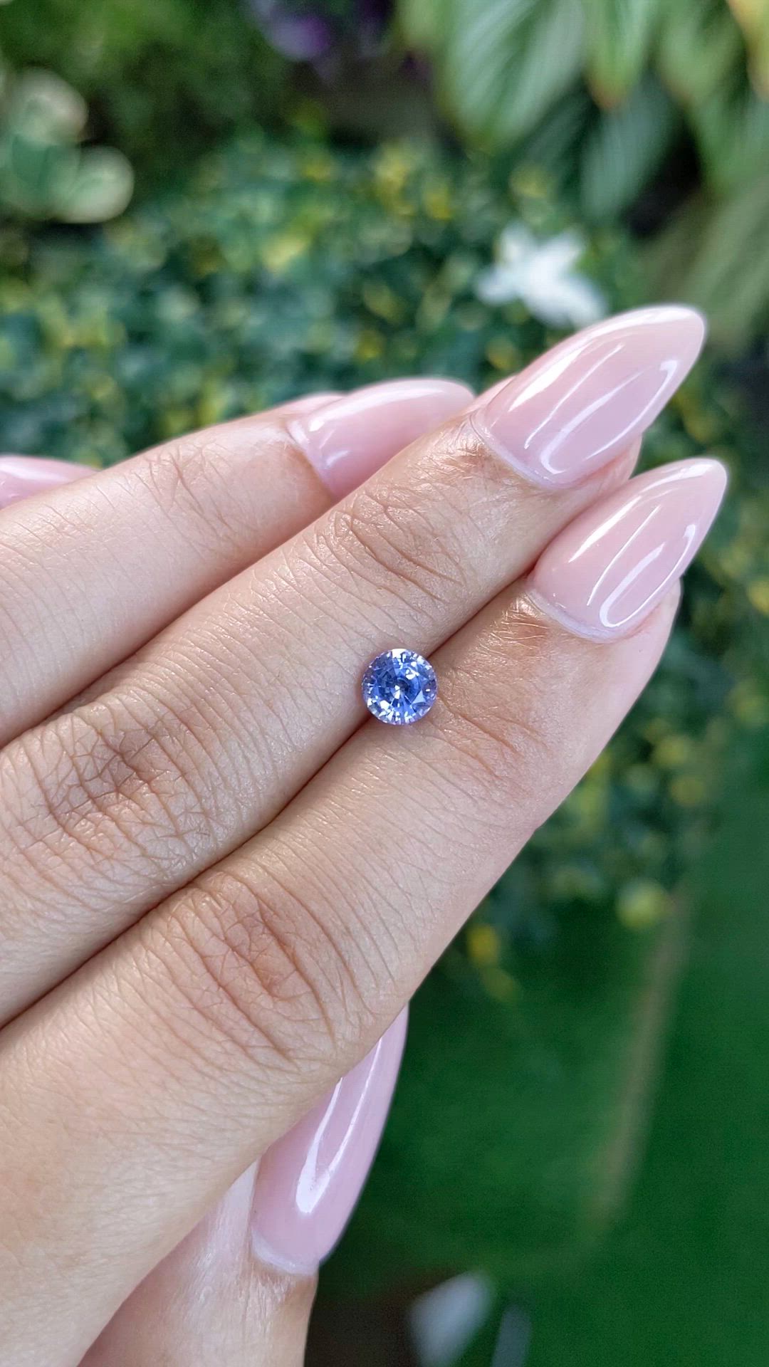 0.86 Ct. Blue Sapphire from Ceylon (Sri Lanka) Size Video