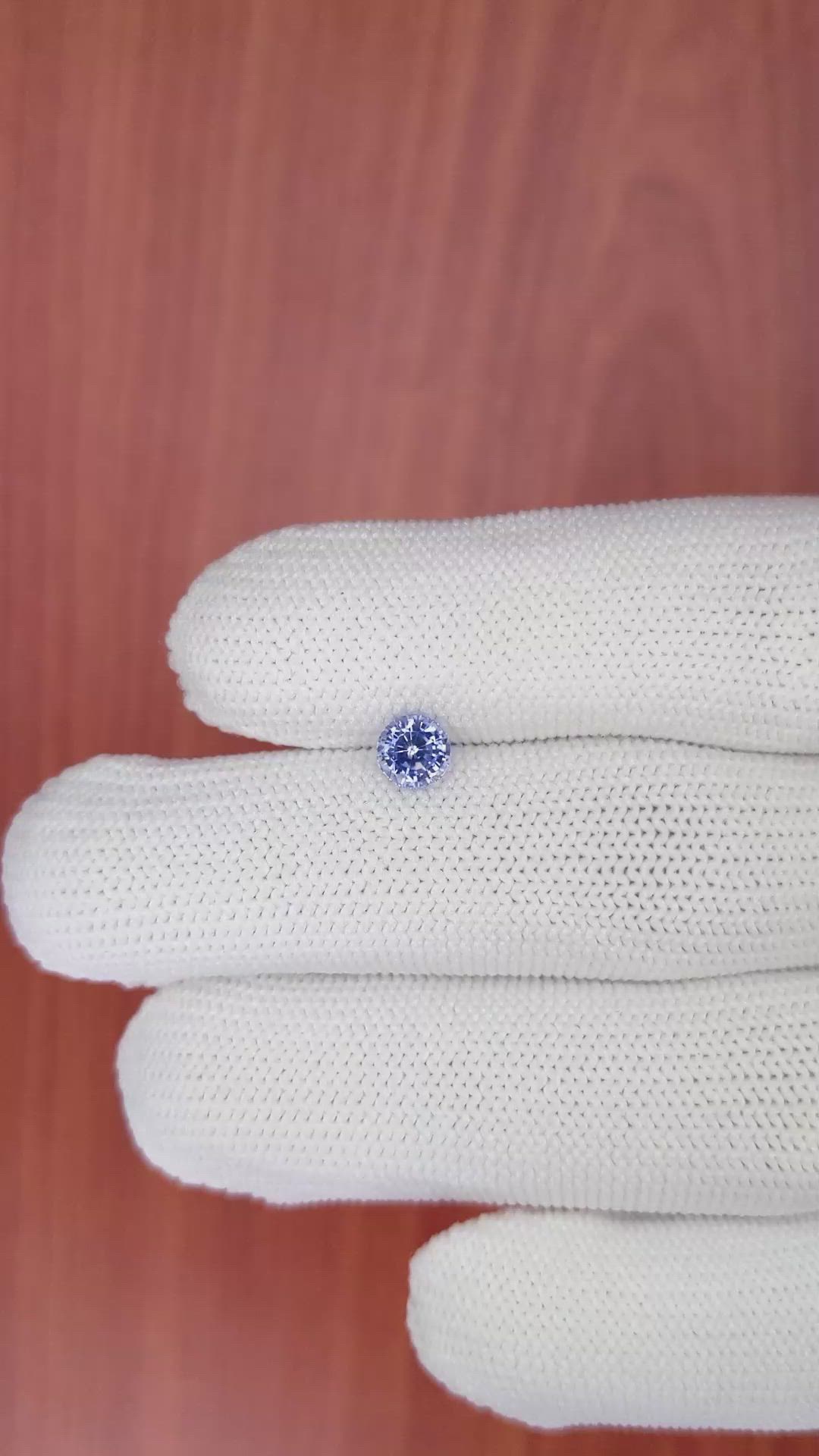 0.86 Ct. Blue Sapphire from Ceylon (Sri Lanka) Size Video