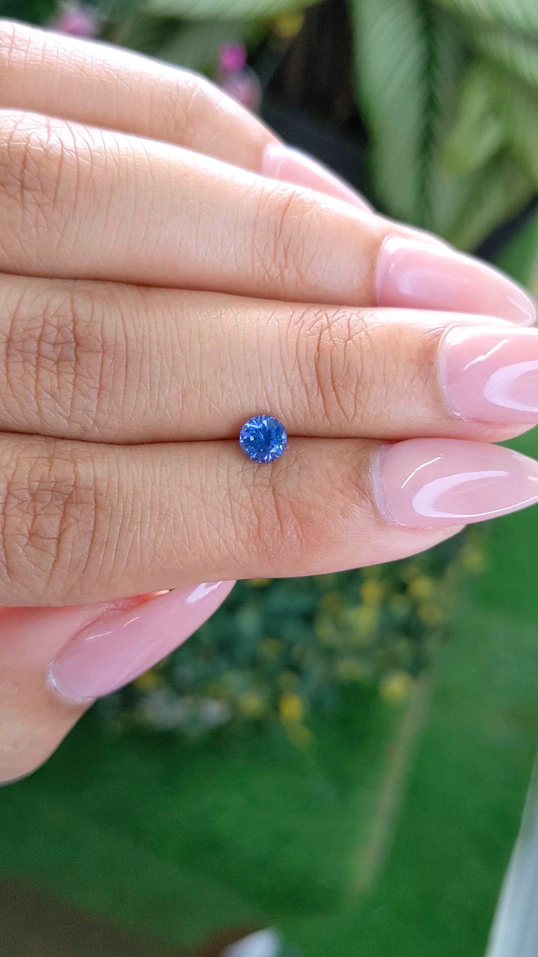 0.51 Ct. Blue Sapphire from Ceylon (Sri Lanka) Size Video