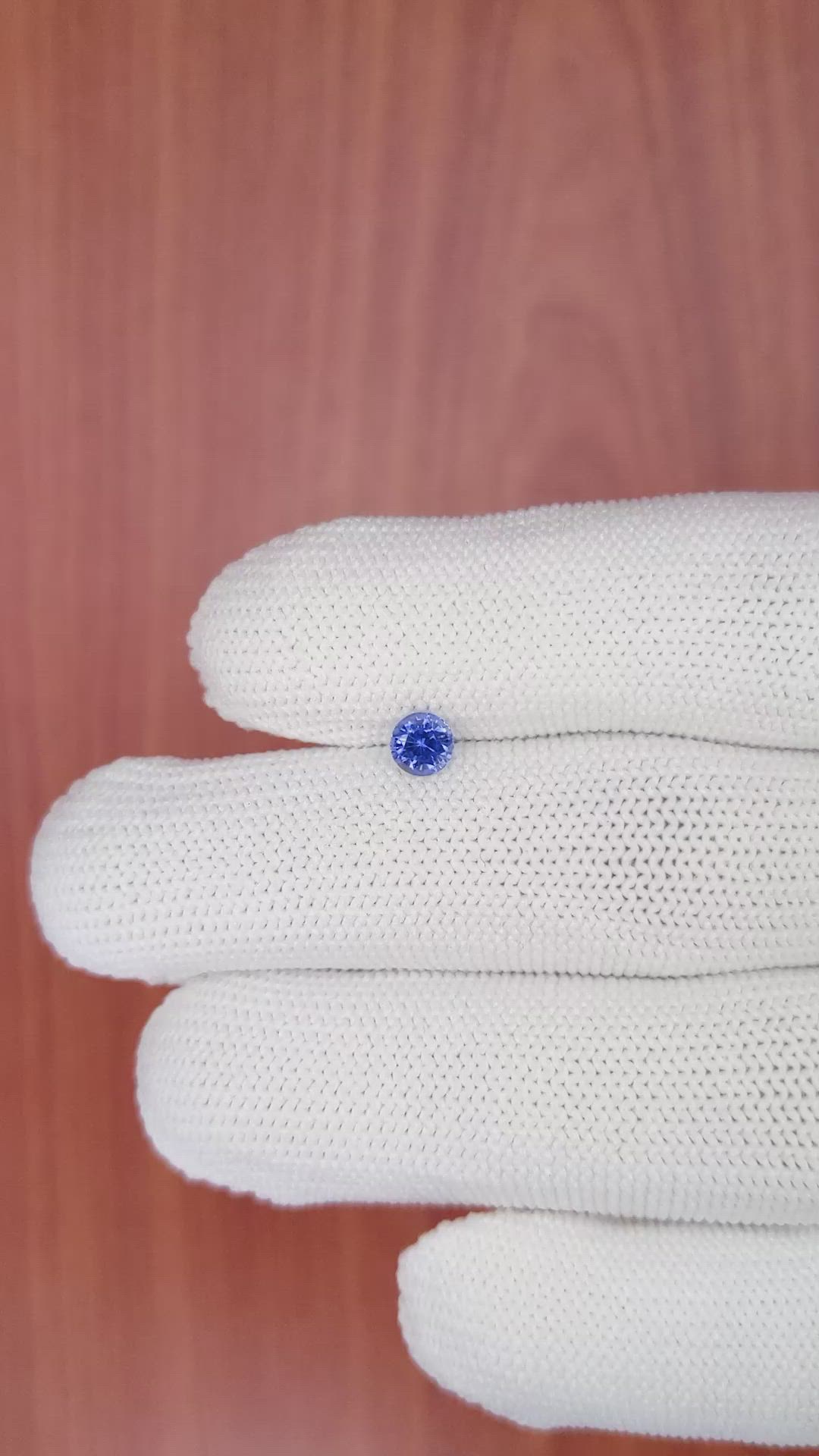 0.51 Ct. Blue Sapphire from Ceylon (Sri Lanka) Size Video