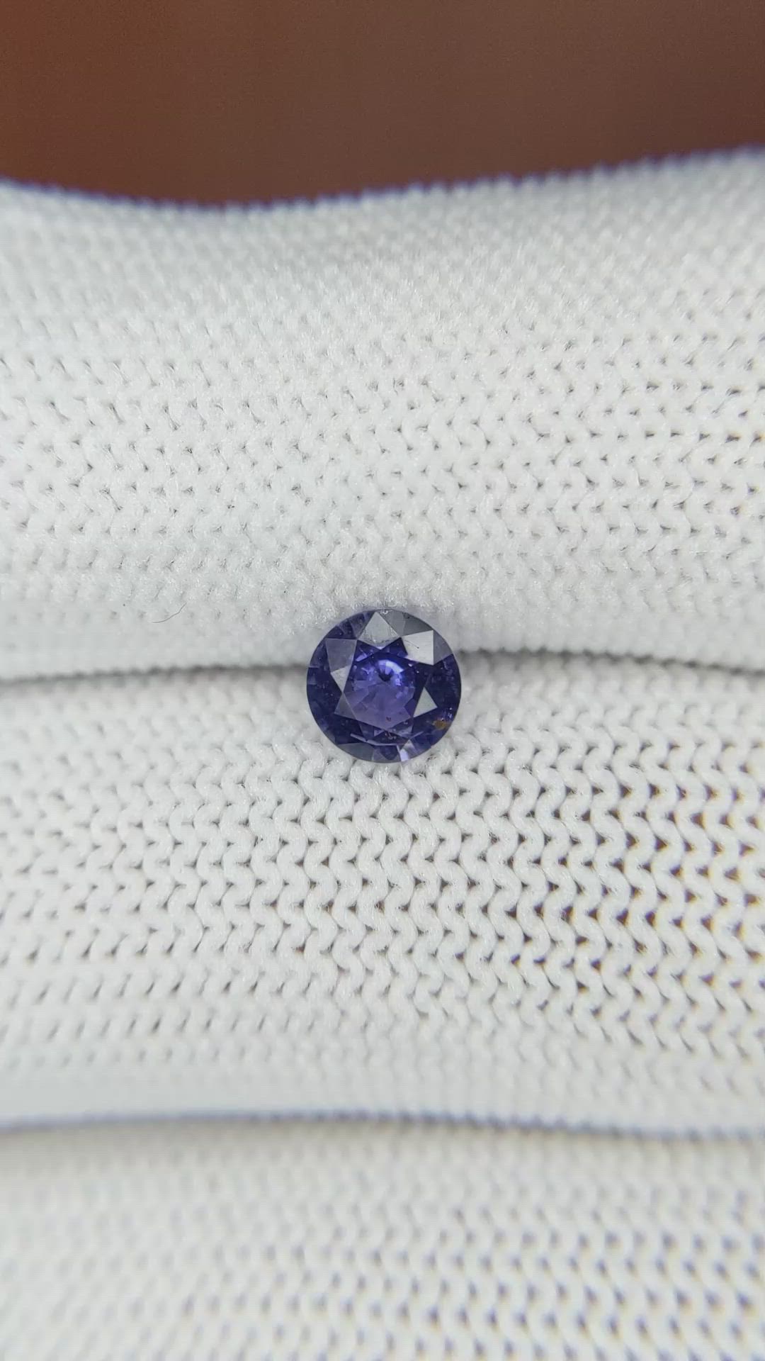 0.66 Ct. Blue Sapphire from Ceylon (Sri Lanka) Size Video
