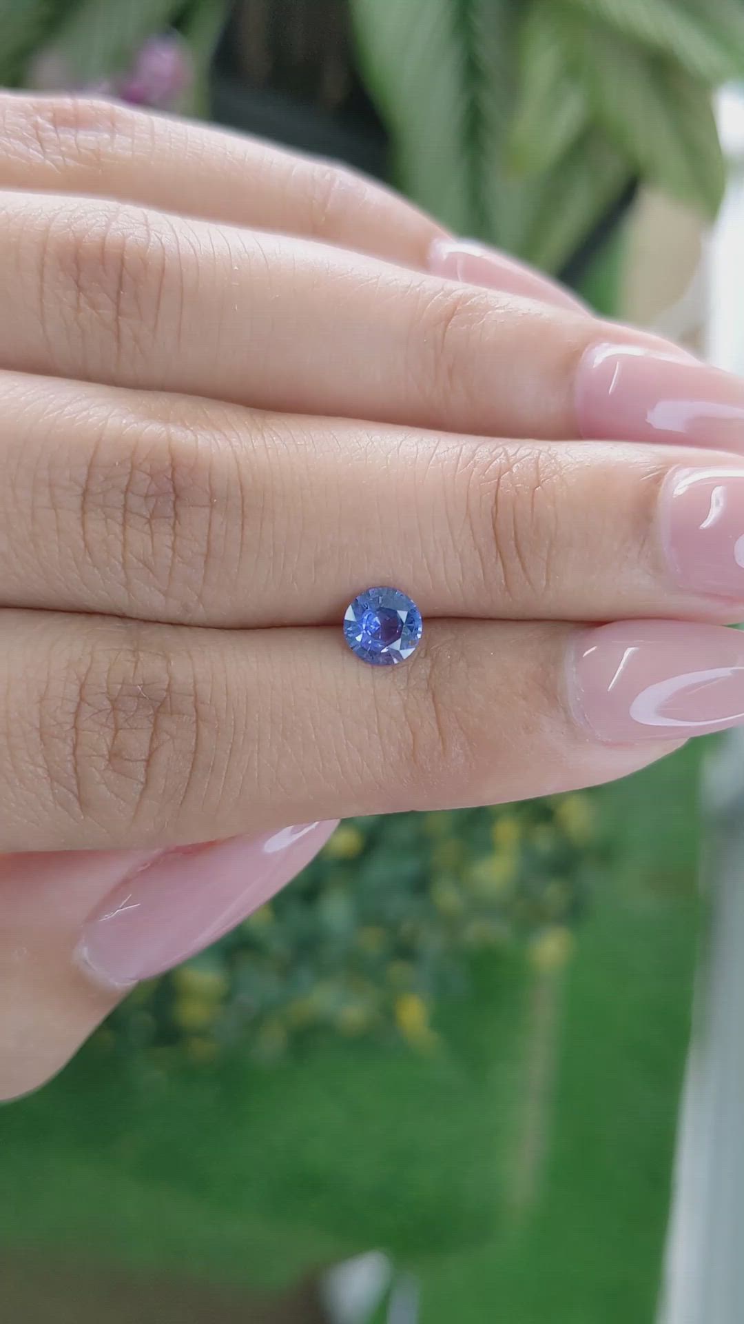 0.66 Ct. Blue Sapphire from Ceylon (Sri Lanka) Size Video