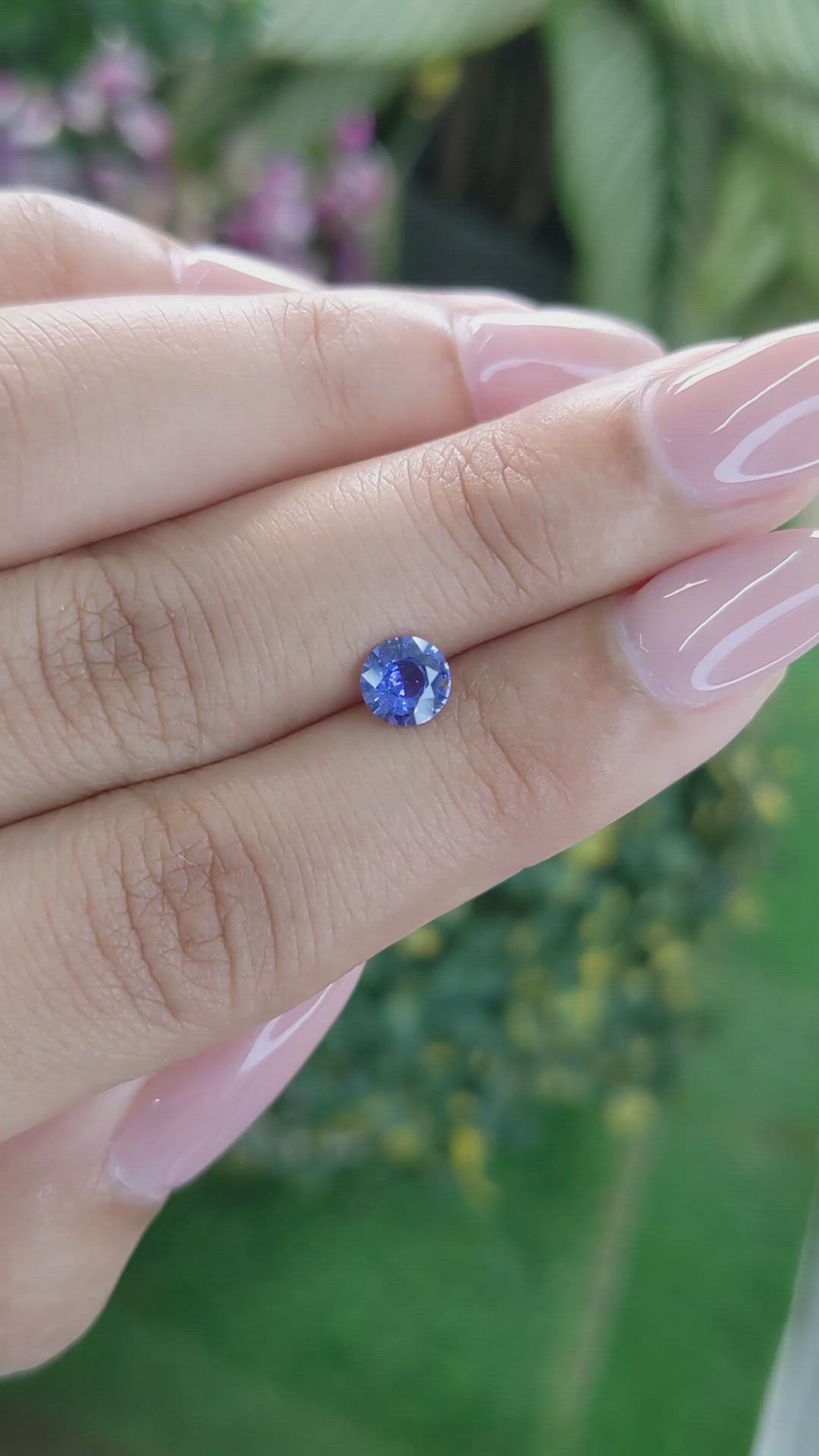 0.66 Ct. Blue Sapphire from Ceylon (Sri Lanka) Size Video