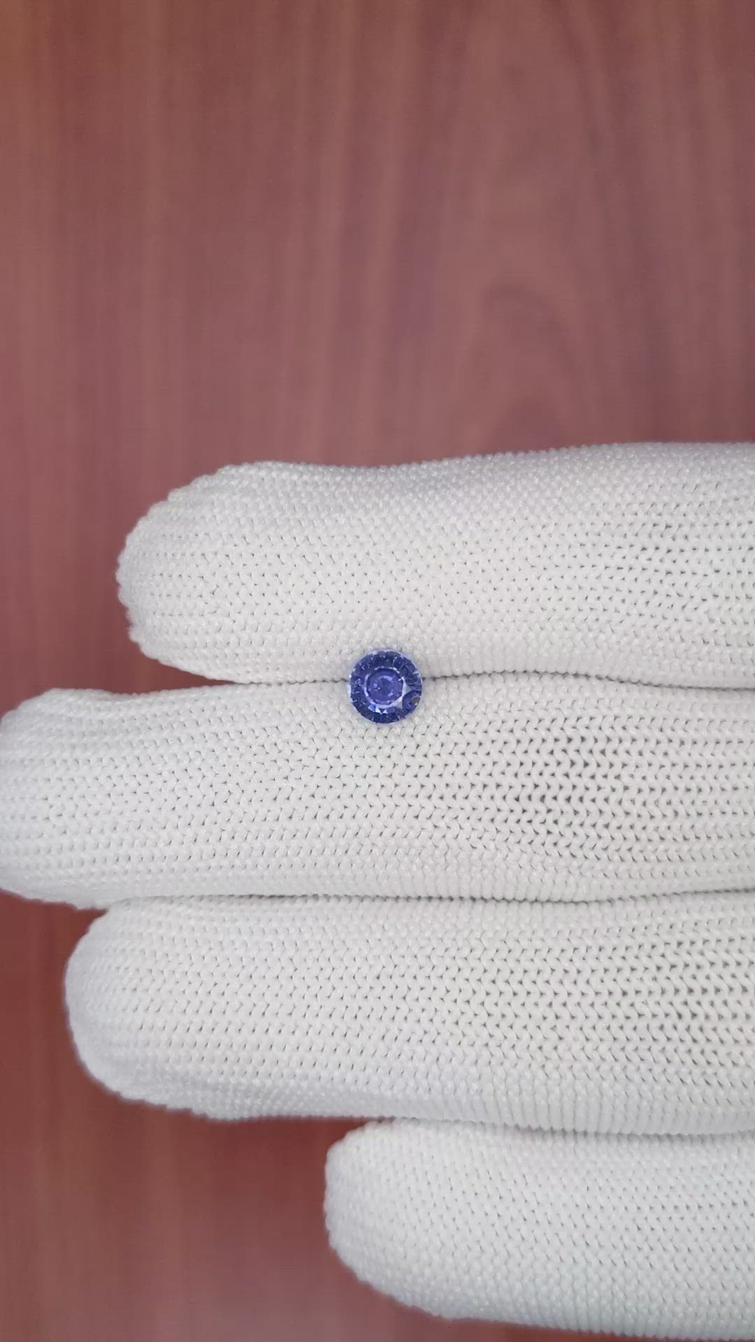 0.66 Ct. Blue Sapphire from Ceylon (Sri Lanka) Size Video