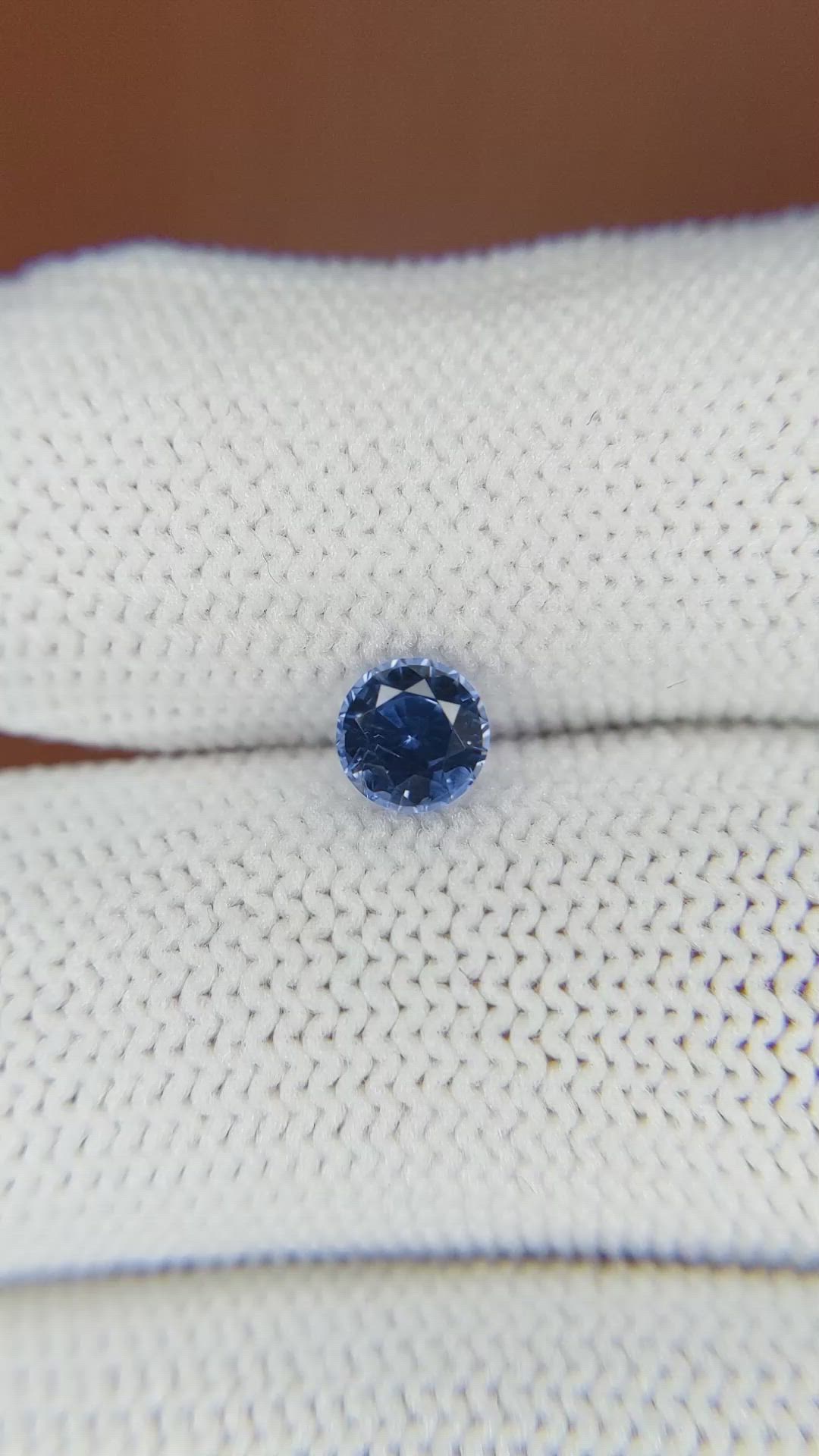 0.67 Ct. Blue Sapphire from Ceylon (Sri Lanka) Size Video