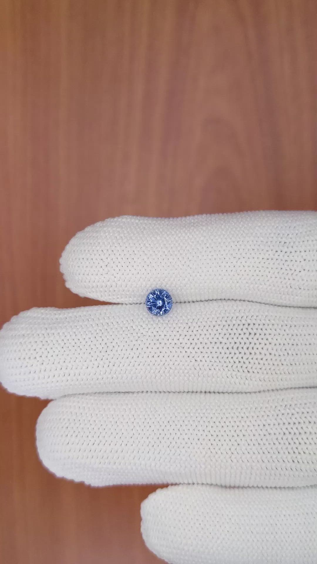0.67 Ct. Blue Sapphire from Ceylon (Sri Lanka) Size Video