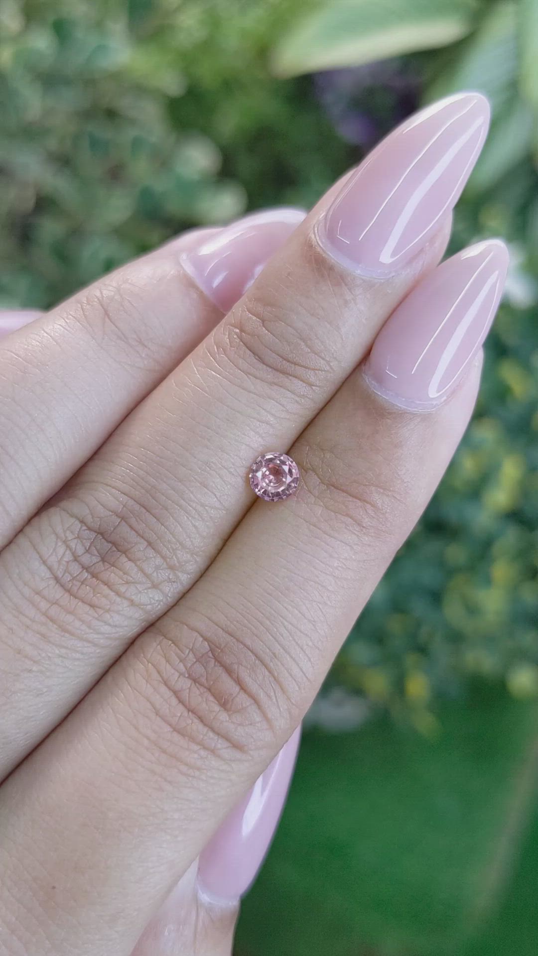 0.44 Ct. Pink Sapphire from Ceylon (Sri Lanka) Size Video
