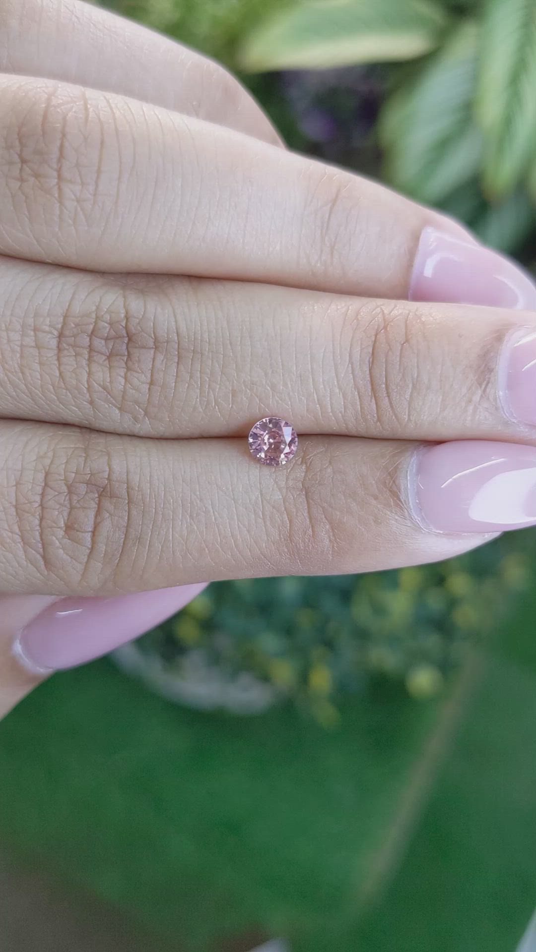 0.44 Ct. Pink Sapphire from Ceylon (Sri Lanka) Size Video
