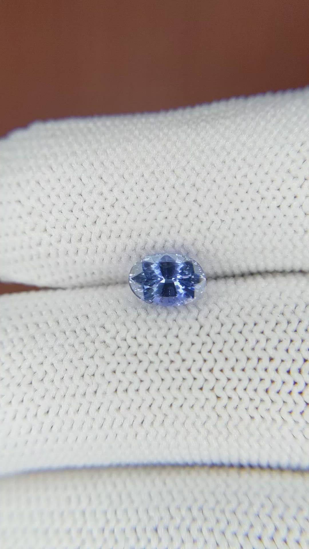 1.08 Ct. Blue Sapphire from Ceylon (Sri Lanka) Size Video