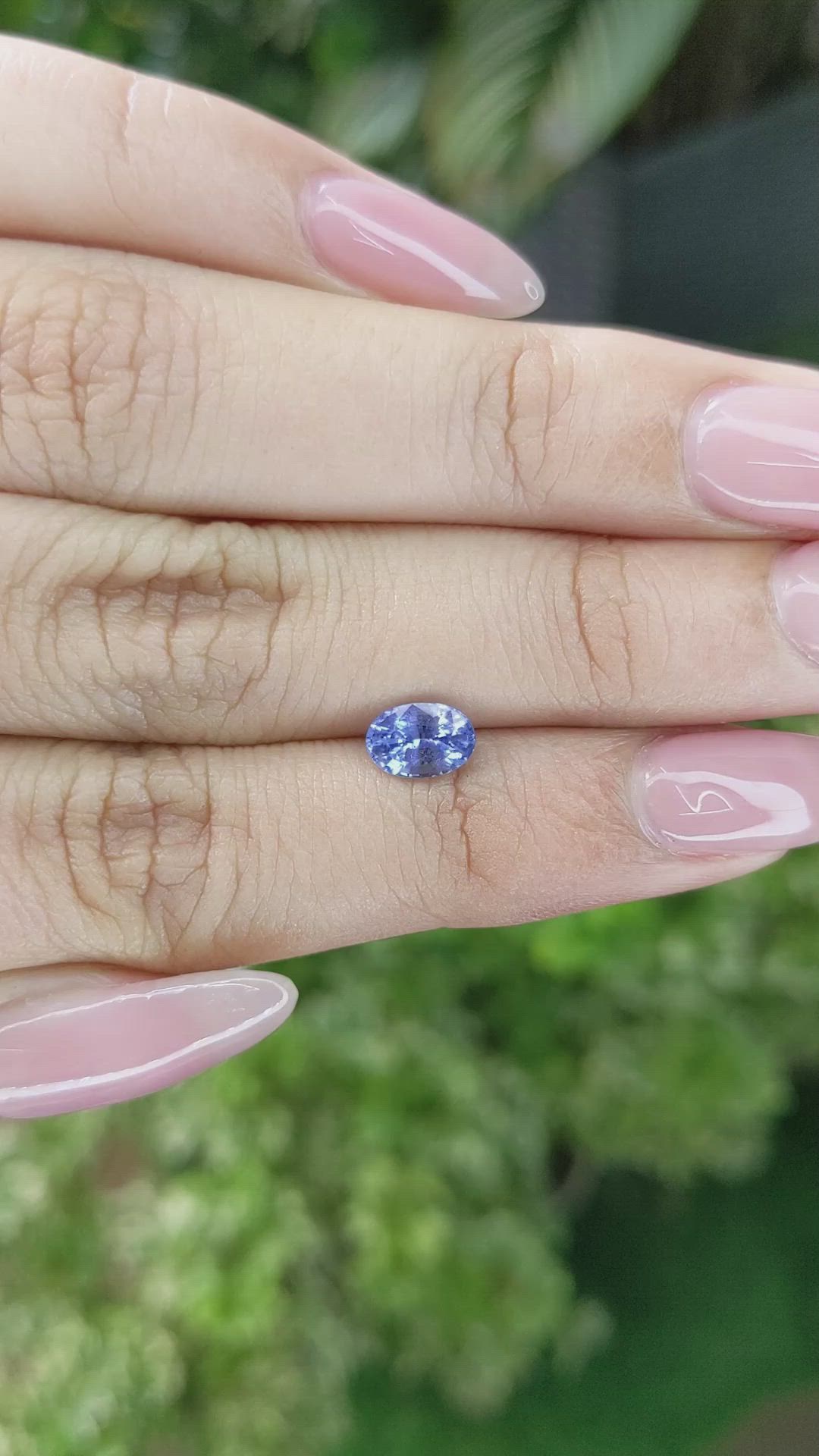 1.08 Ct. Blue Sapphire from Ceylon (Sri Lanka) Size Video