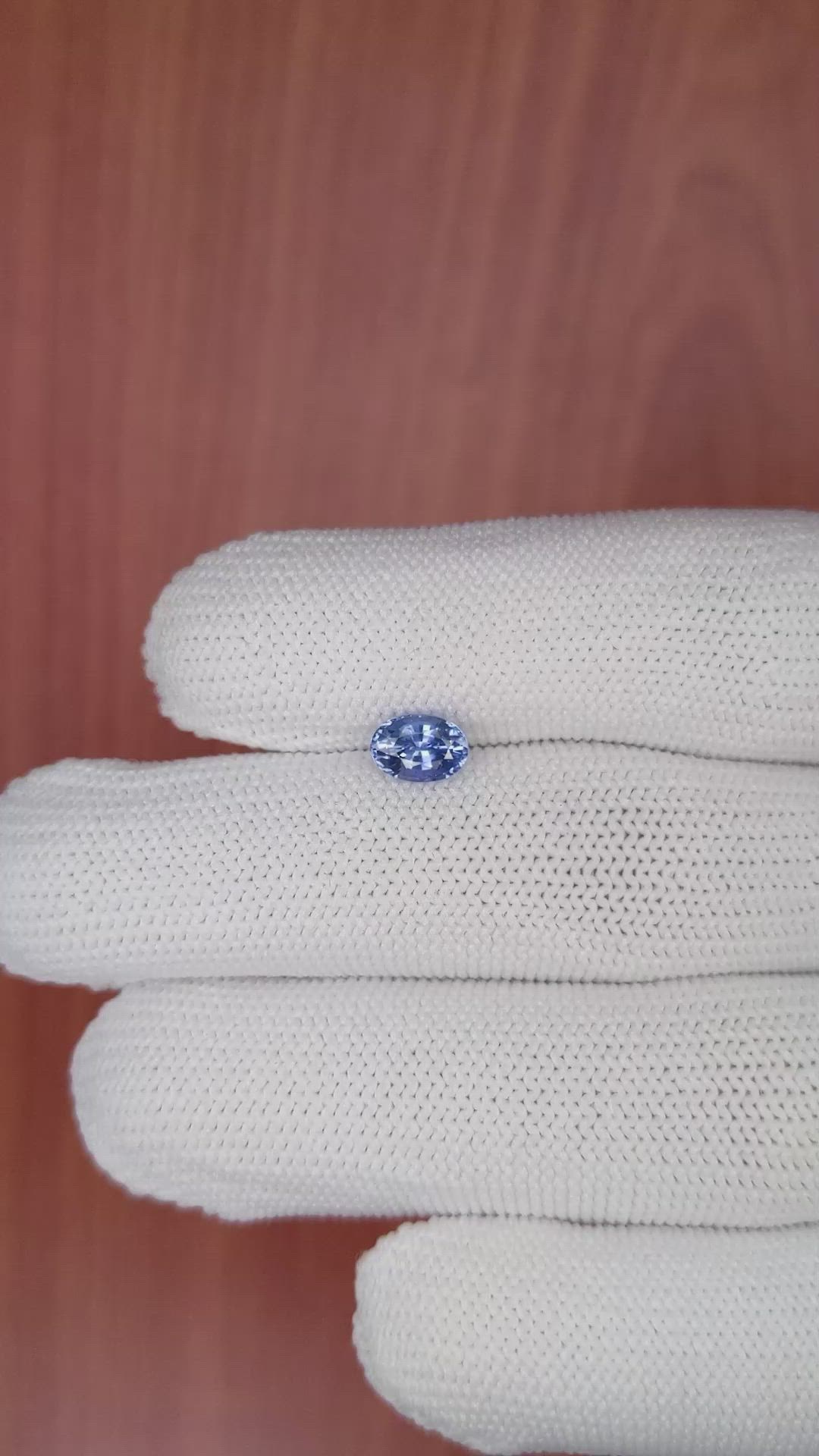 1.08 Ct. Blue Sapphire from Ceylon (Sri Lanka) Size Video