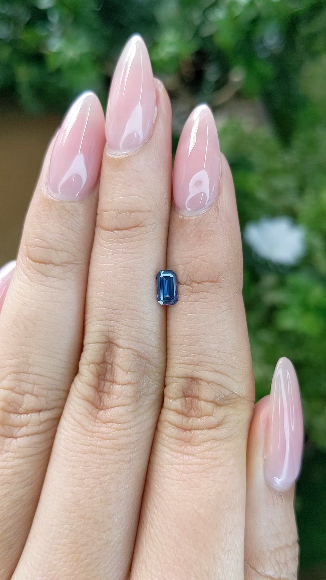 0.55 Ct. Blue Sapphire from Ceylon (Sri Lanka) Size Video