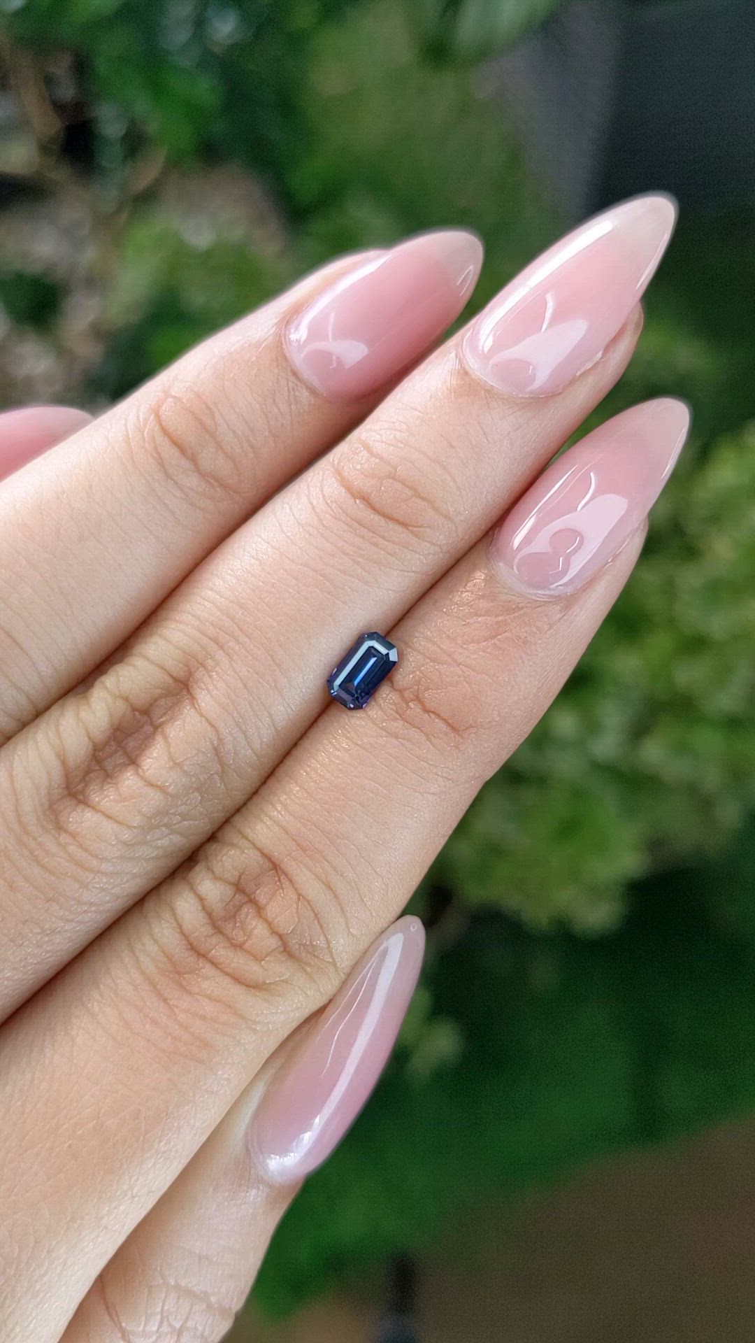 0.55 Ct. Blue Sapphire from Ceylon (Sri Lanka) Size Video