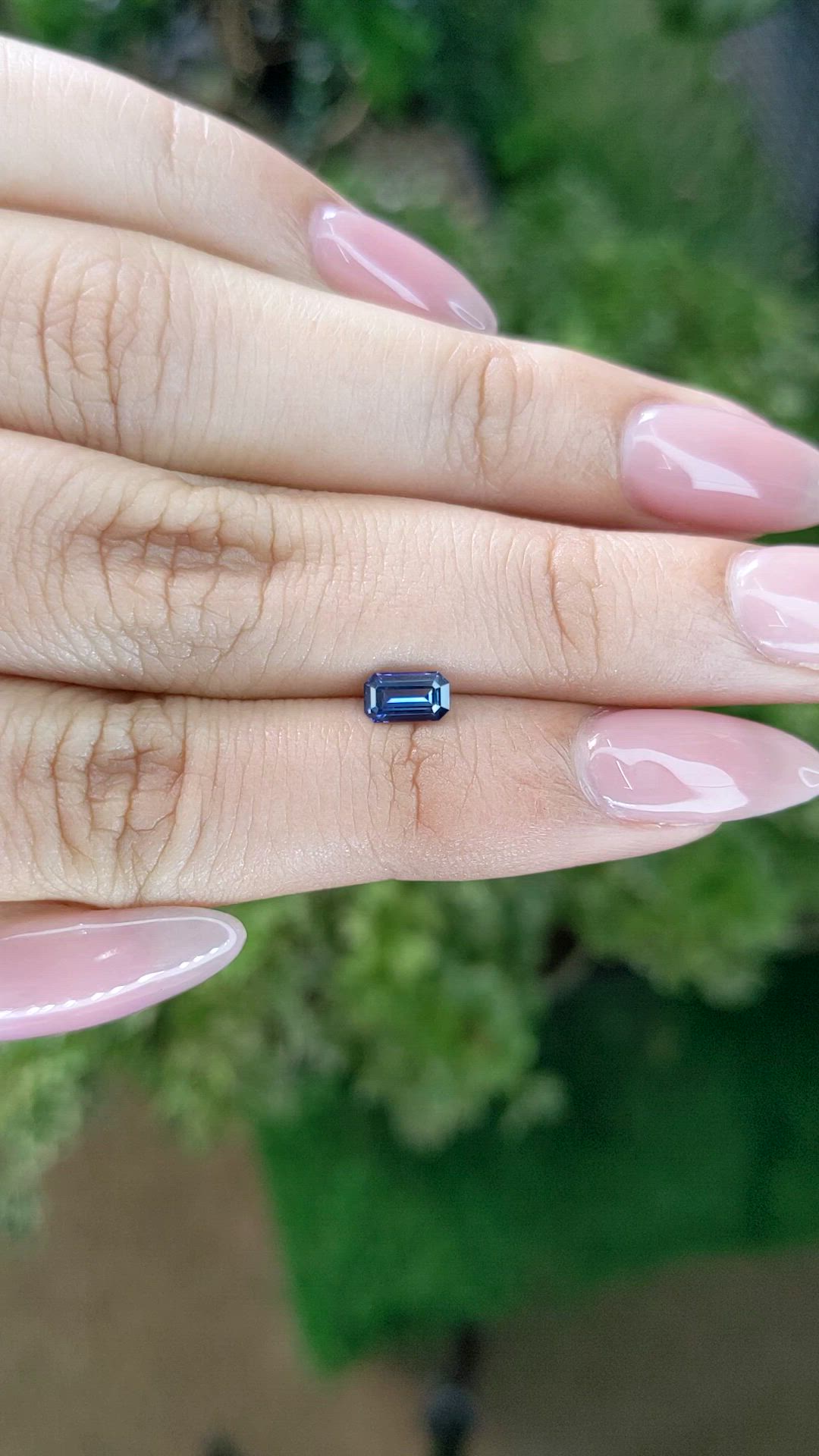 0.55 Ct. Blue Sapphire from Ceylon (Sri Lanka) Size Video