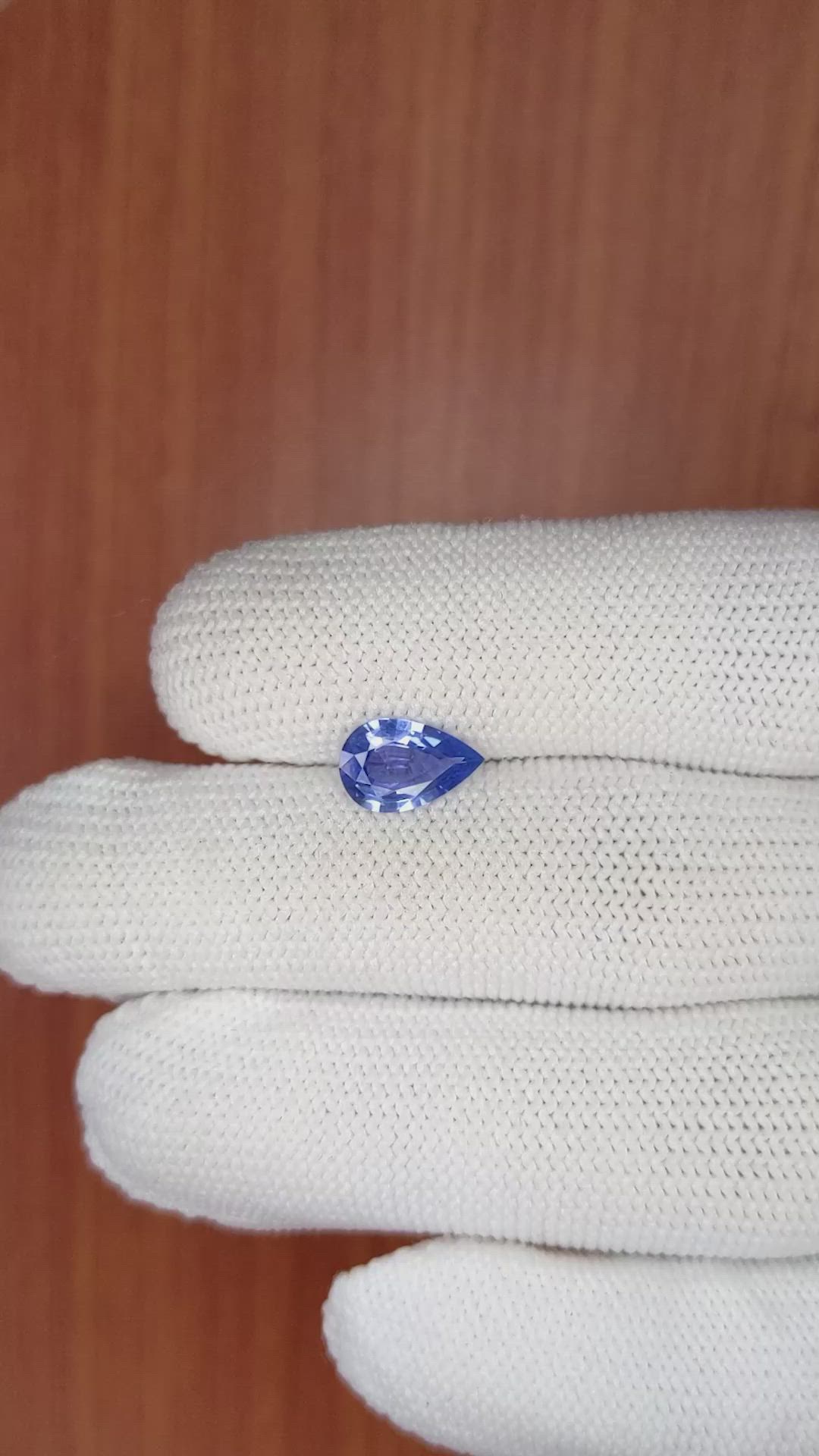 1.45 Ct. Blue Sapphire from Ceylon (Sri Lanka) Size Video