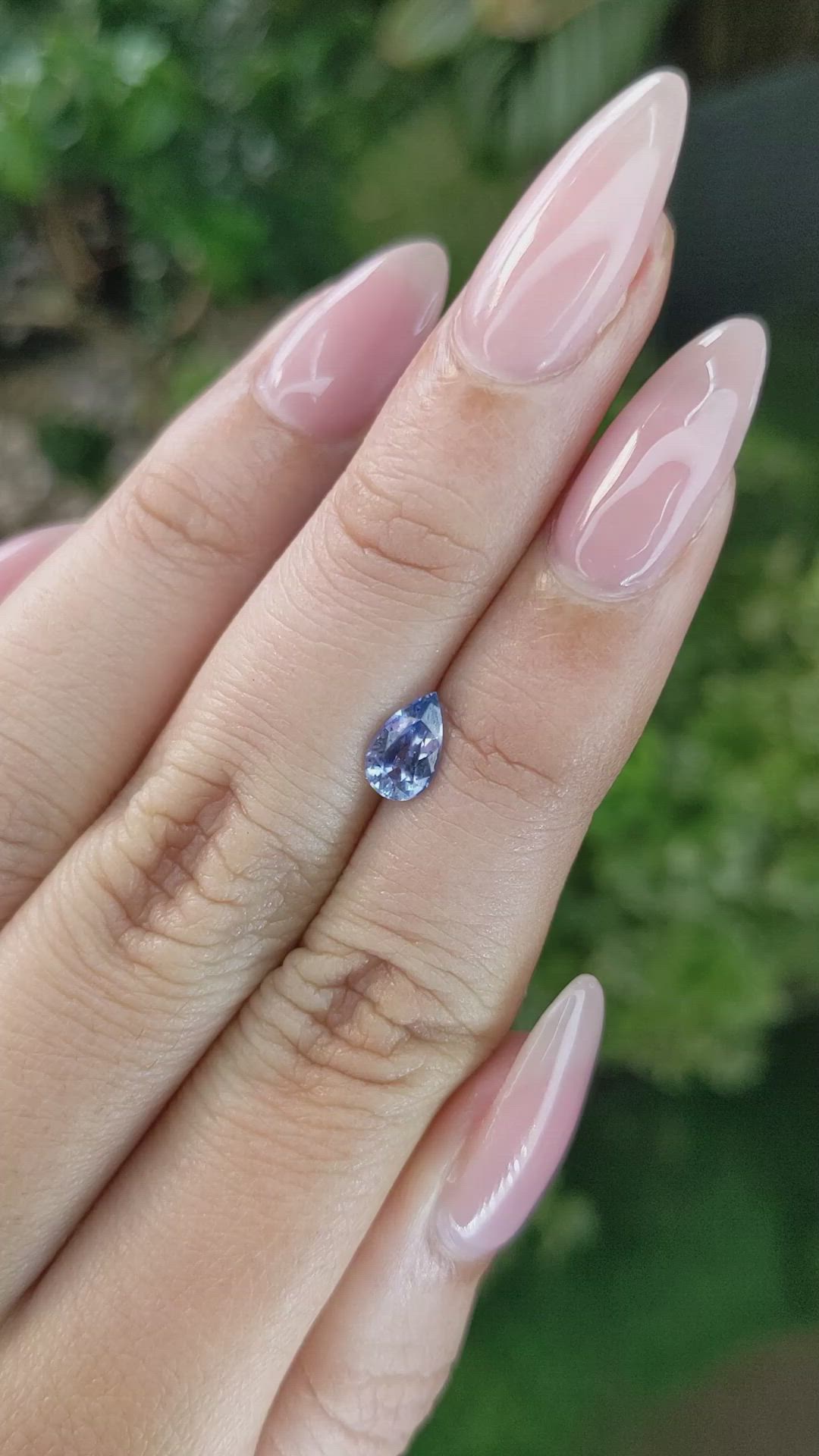 0.81 Ct. Blue Sapphire from Ceylon (Sri Lanka) Size Video