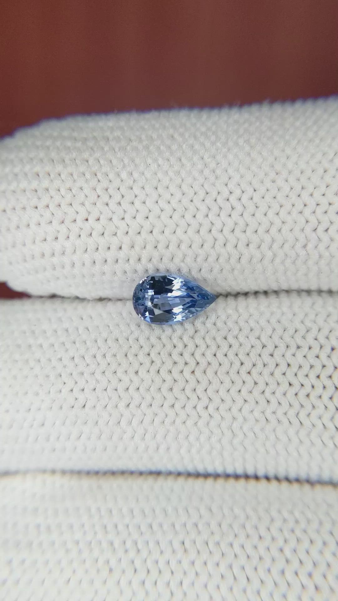 0.81 Ct. Blue Sapphire from Ceylon (Sri Lanka) Size Video