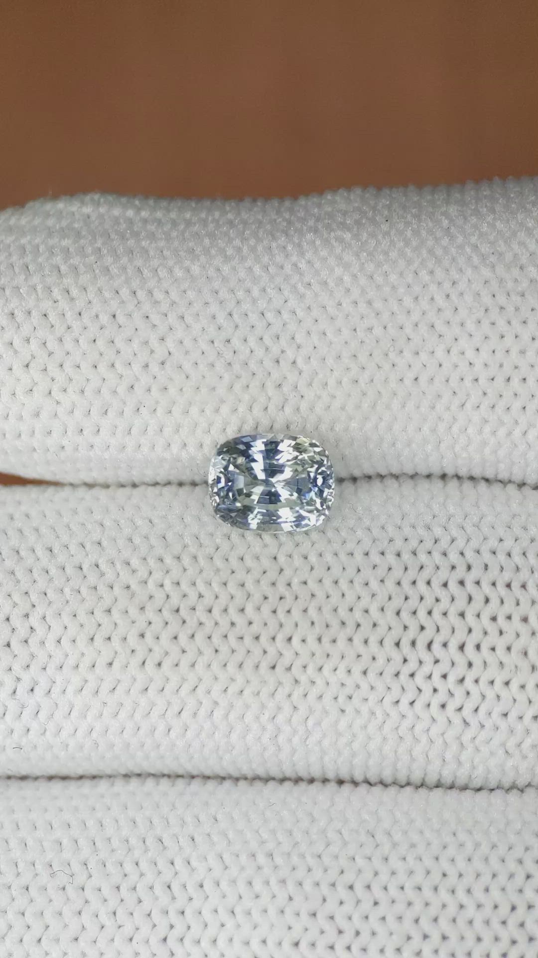 1.67 Ct. Bi Color Sapphire from Ceylon (Sri Lanka) Size Video