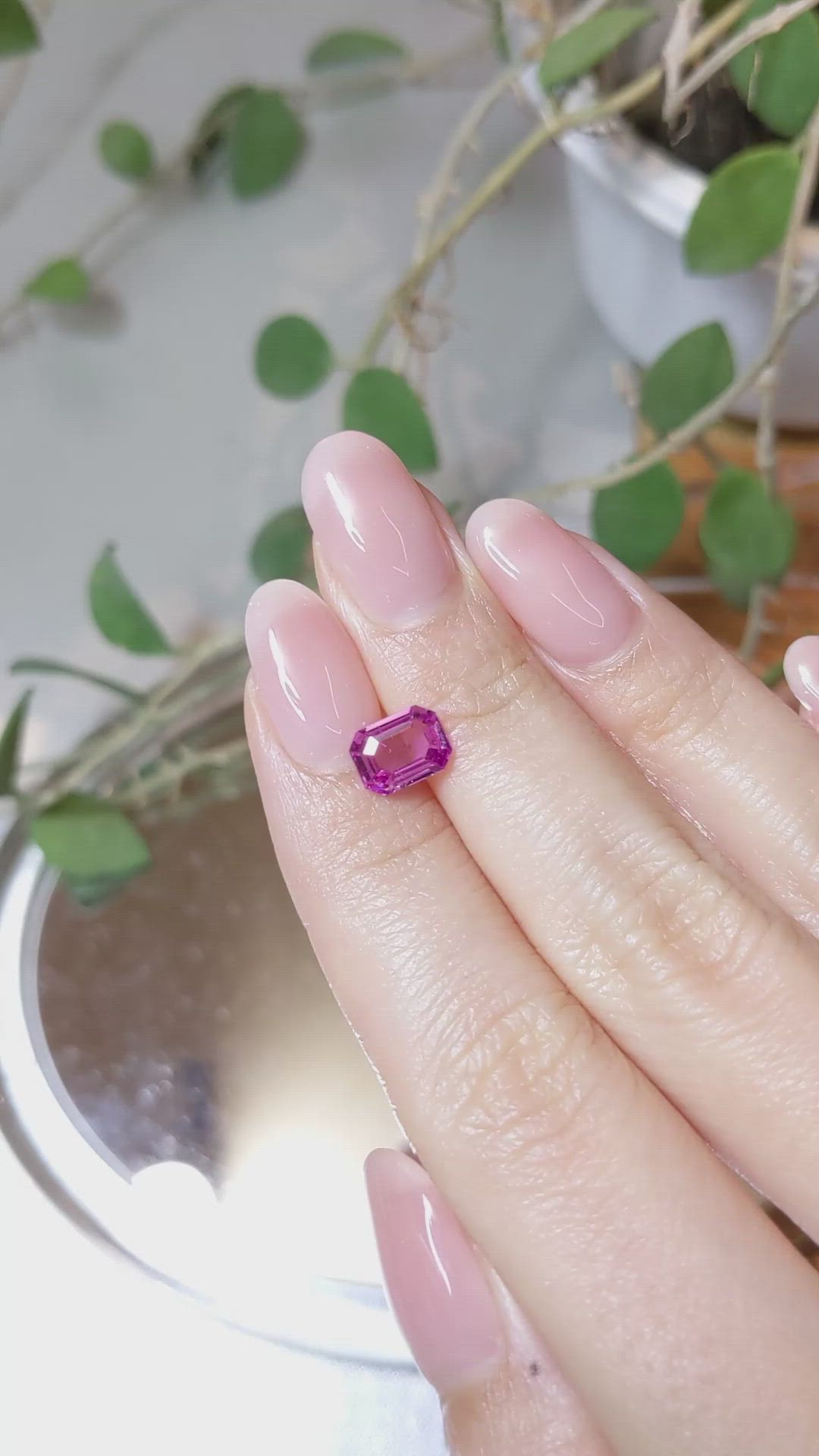 1.46 Ct. Pink Sapphire from Ceylon (Sri Lanka) Size Video