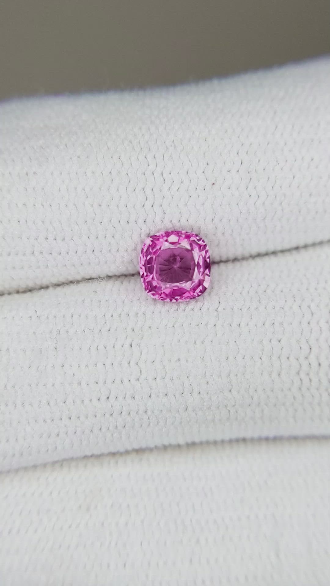 0.84 Ct. Pink Sapphire from Ceylon (Sri Lanka) Size Video