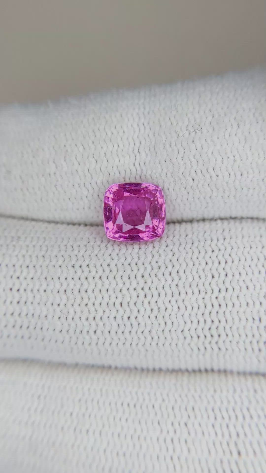2.10 Ct. Pink Sapphire from Ceylon (Sri Lanka) Size Video