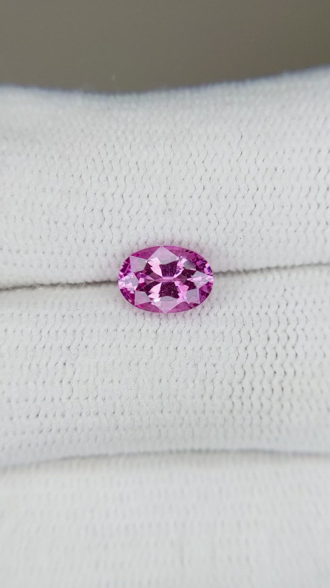 1.14 Ct. Purplish Pink Sapphire from Ceylon (Sri Lanka) Size Video