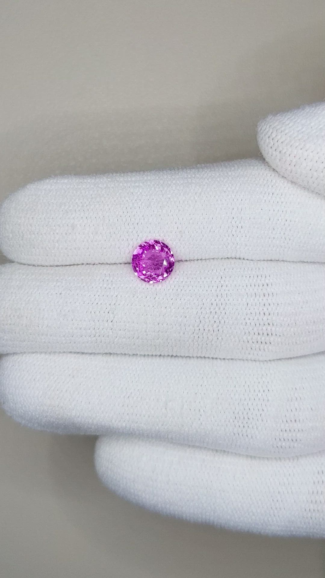1.16 Ct. Purplish Pink Sapphire from Ceylon (Sri Lanka) Size Video