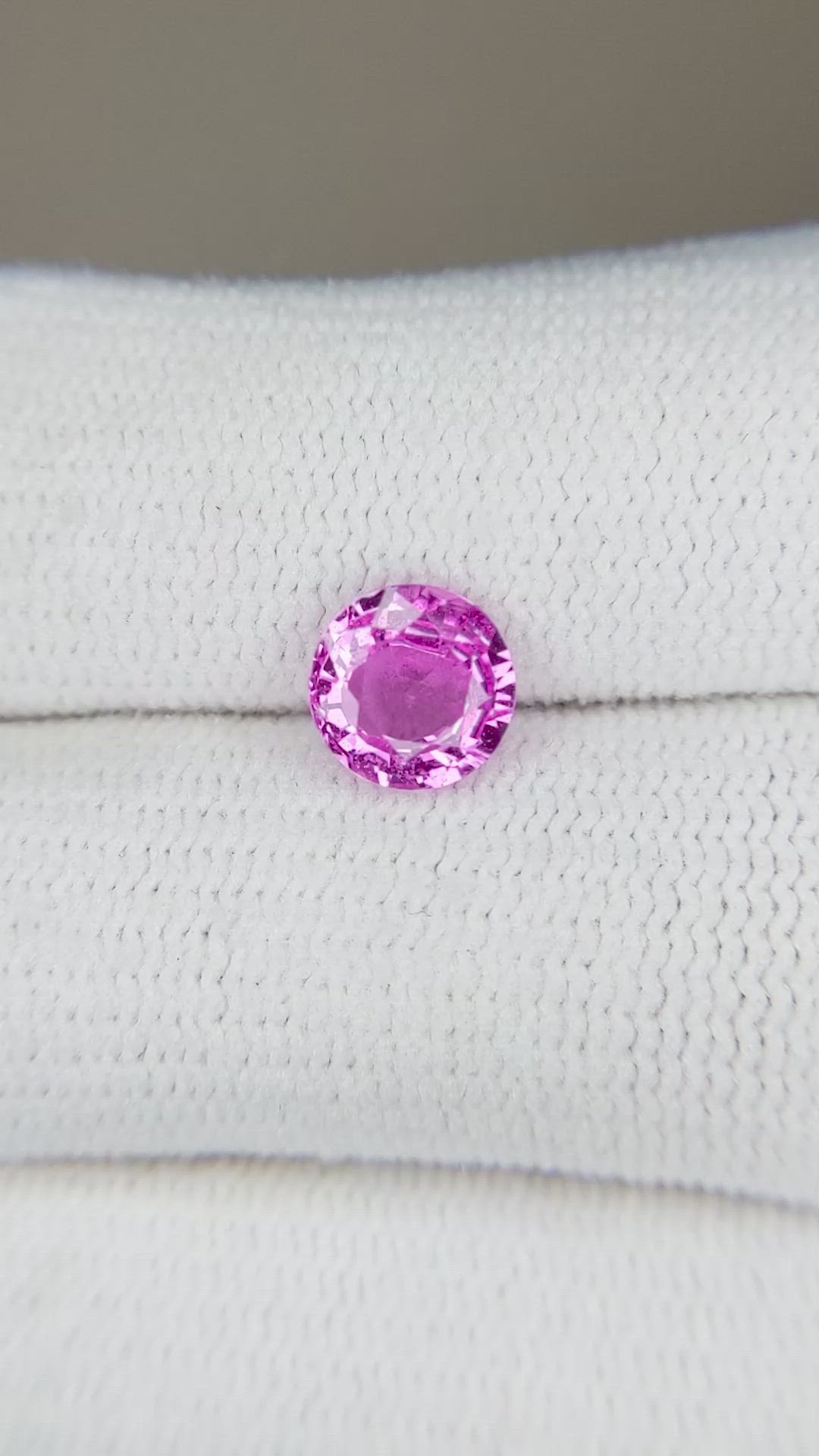 1.16 Ct. Purplish Pink Sapphire from Ceylon (Sri Lanka) Size Video