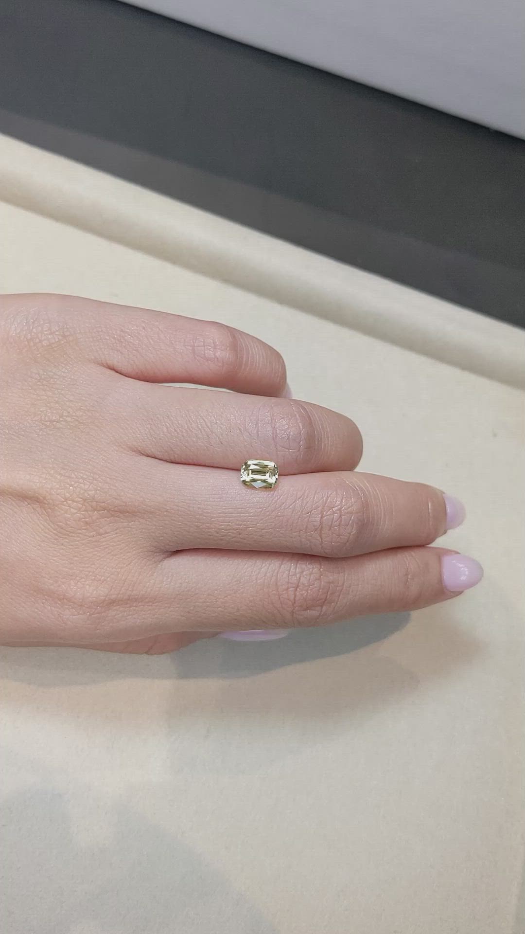 1.50 Ct. Yellow Sapphire from Ceylon (Sri Lanka) Size Video