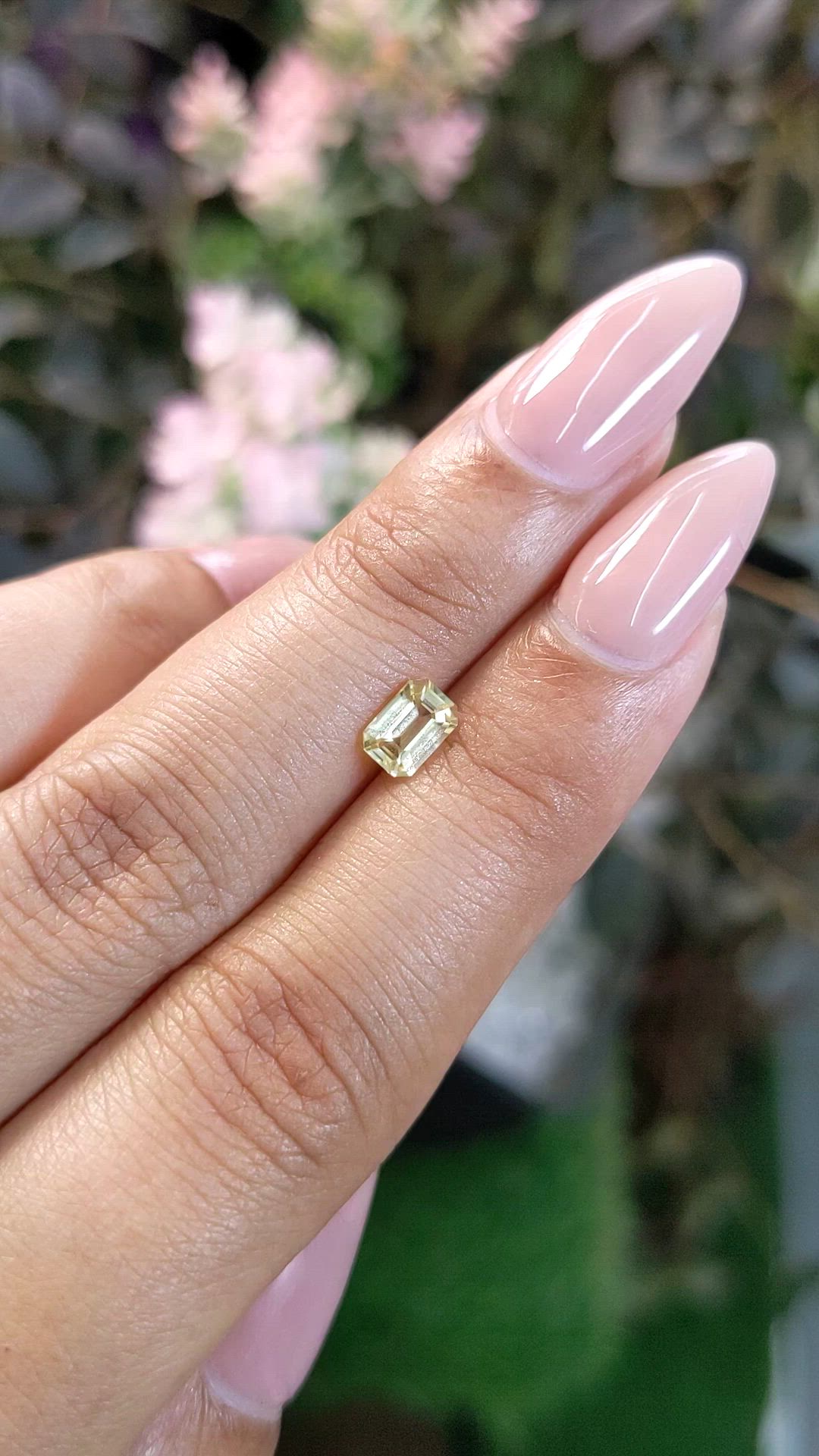 0.69 Ct. Yellow Sapphire from Ceylon (Sri Lanka) Size Video