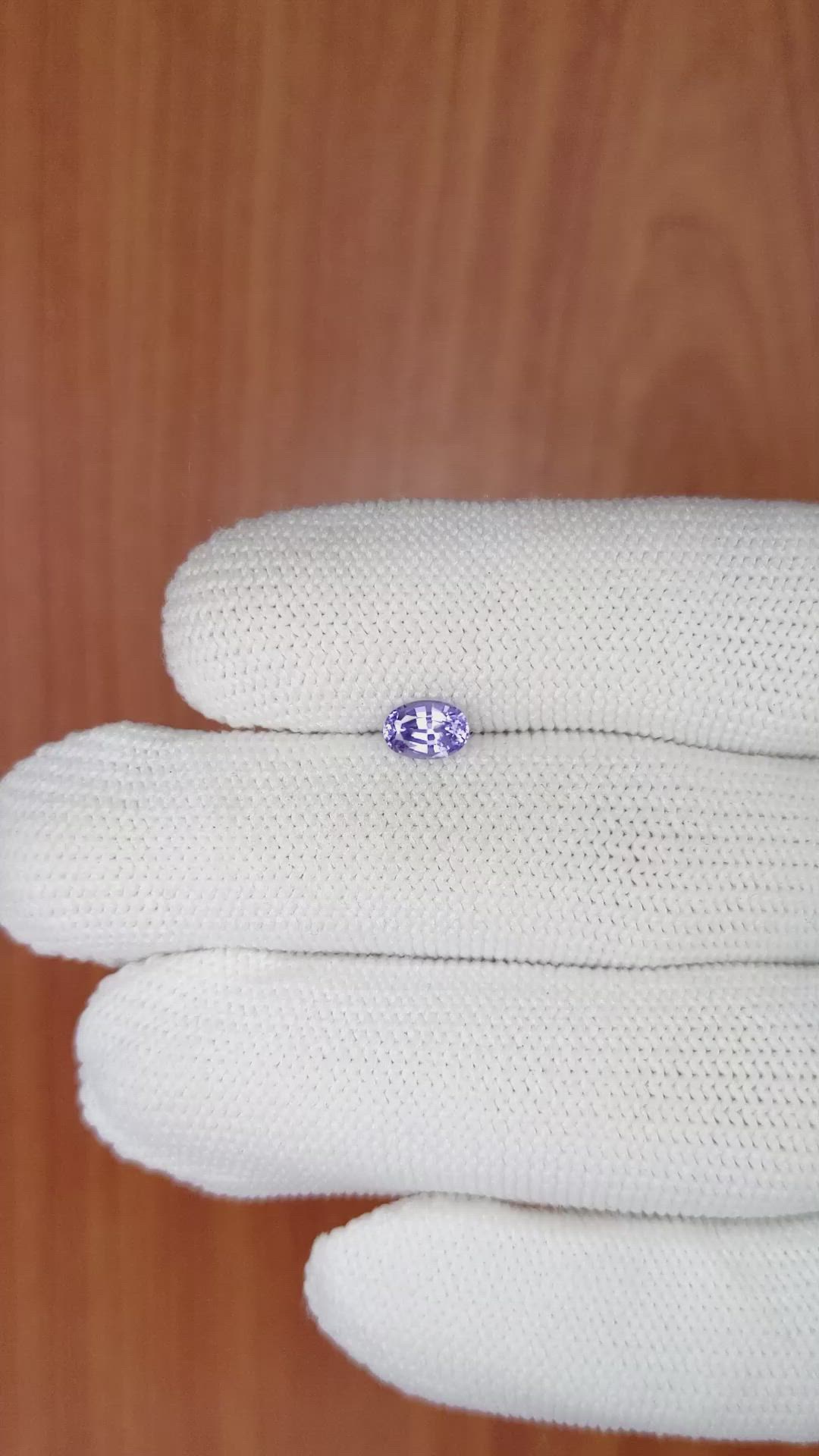 0.75 Ct. Purple Sapphire from Ceylon (Sri Lanka) Size Video