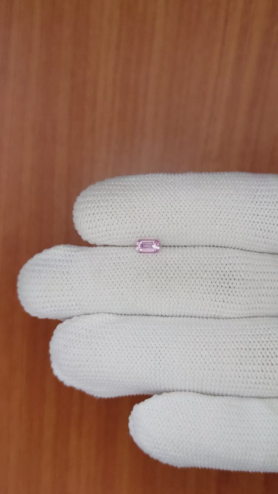 0.37 Ct. Pink Sapphire from Ceylon (Sri Lanka) Size Video