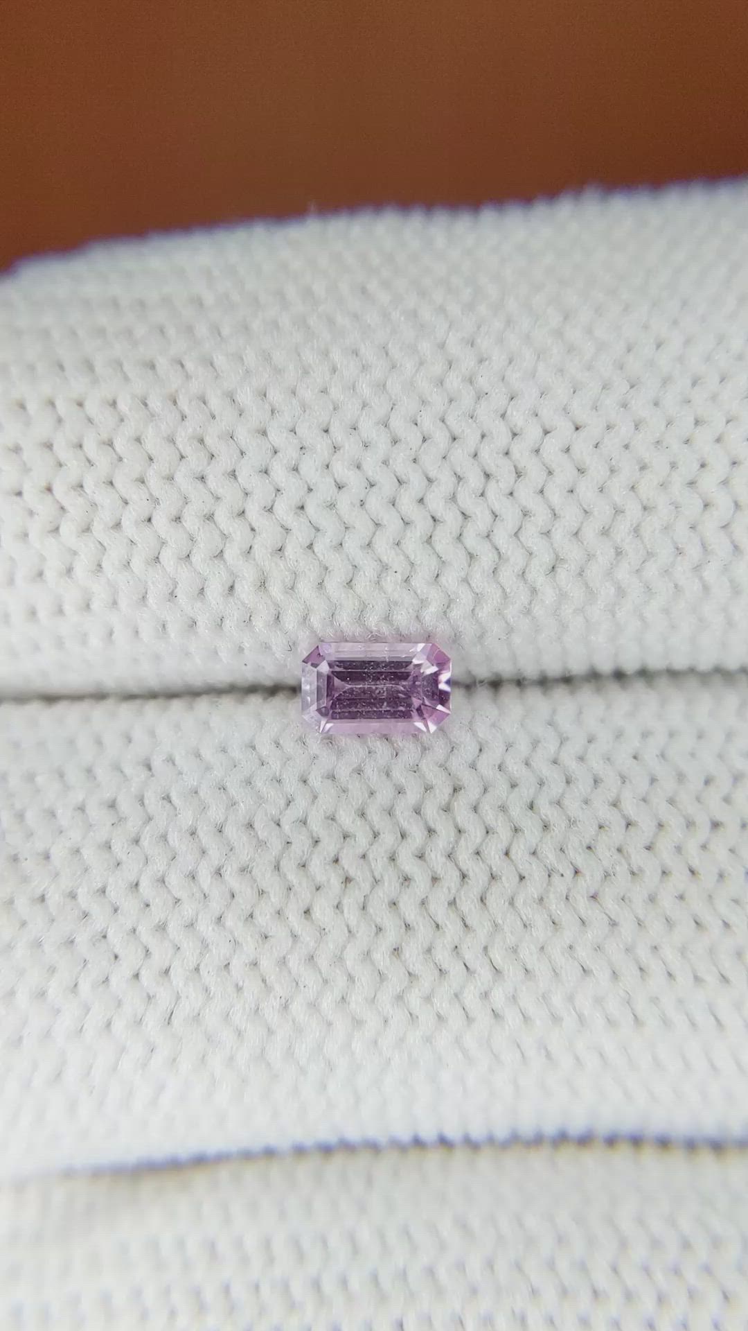0.37 Ct. Pink Sapphire from Ceylon (Sri Lanka) Size Video