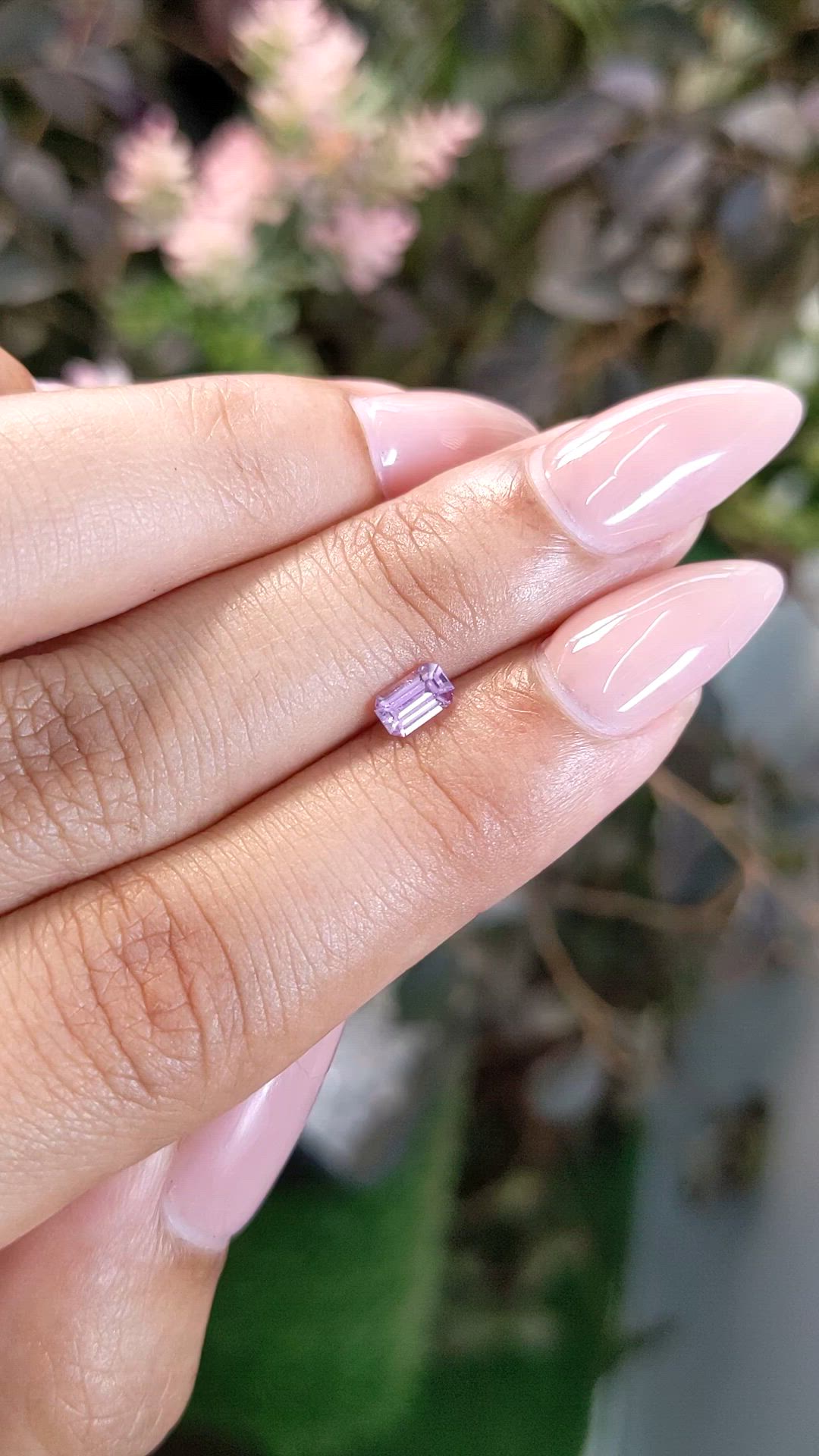 0.37 Ct. Pink Sapphire from Ceylon (Sri Lanka) Size Video
