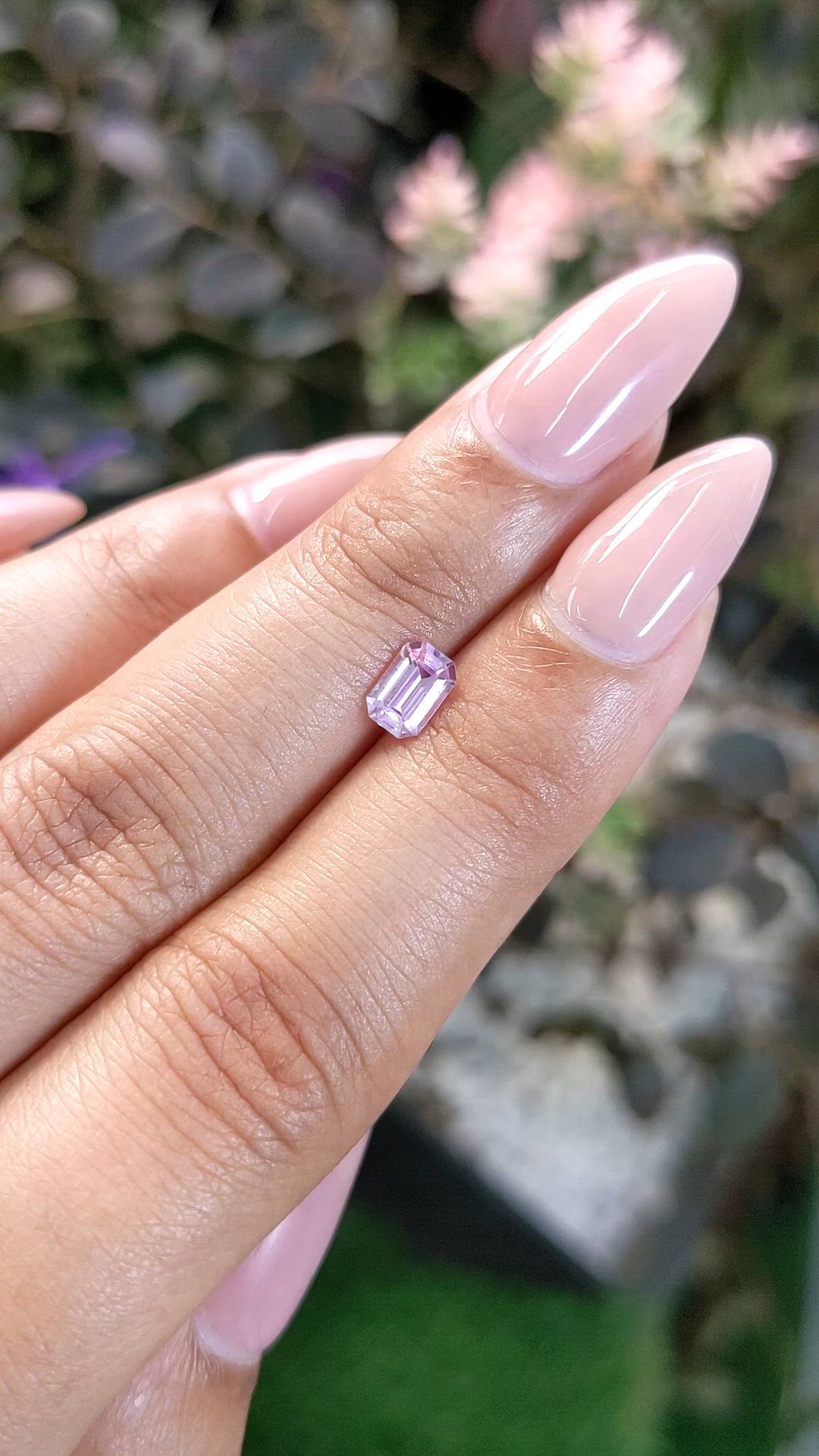 0.61 Ct. Pink Sapphire from Ceylon (Sri Lanka) Size Video