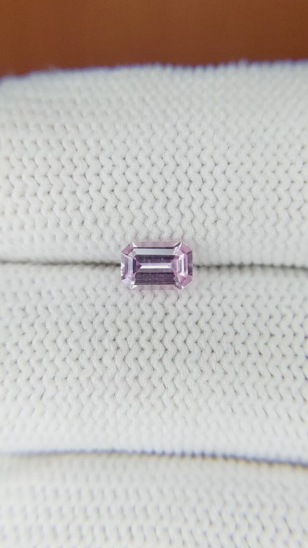 0.61 Ct. Pink Sapphire from Ceylon (Sri Lanka) Size Video