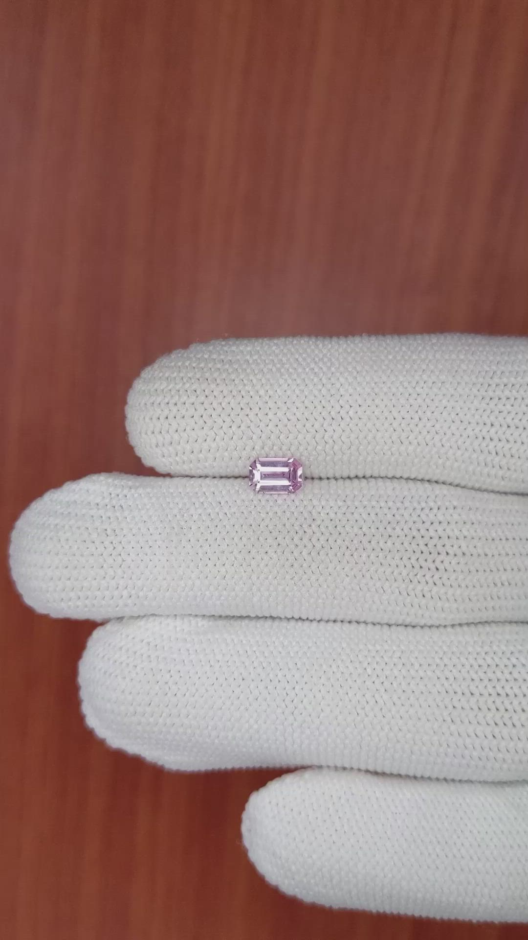 0.61 Ct. Pink Sapphire from Ceylon (Sri Lanka) Size Video