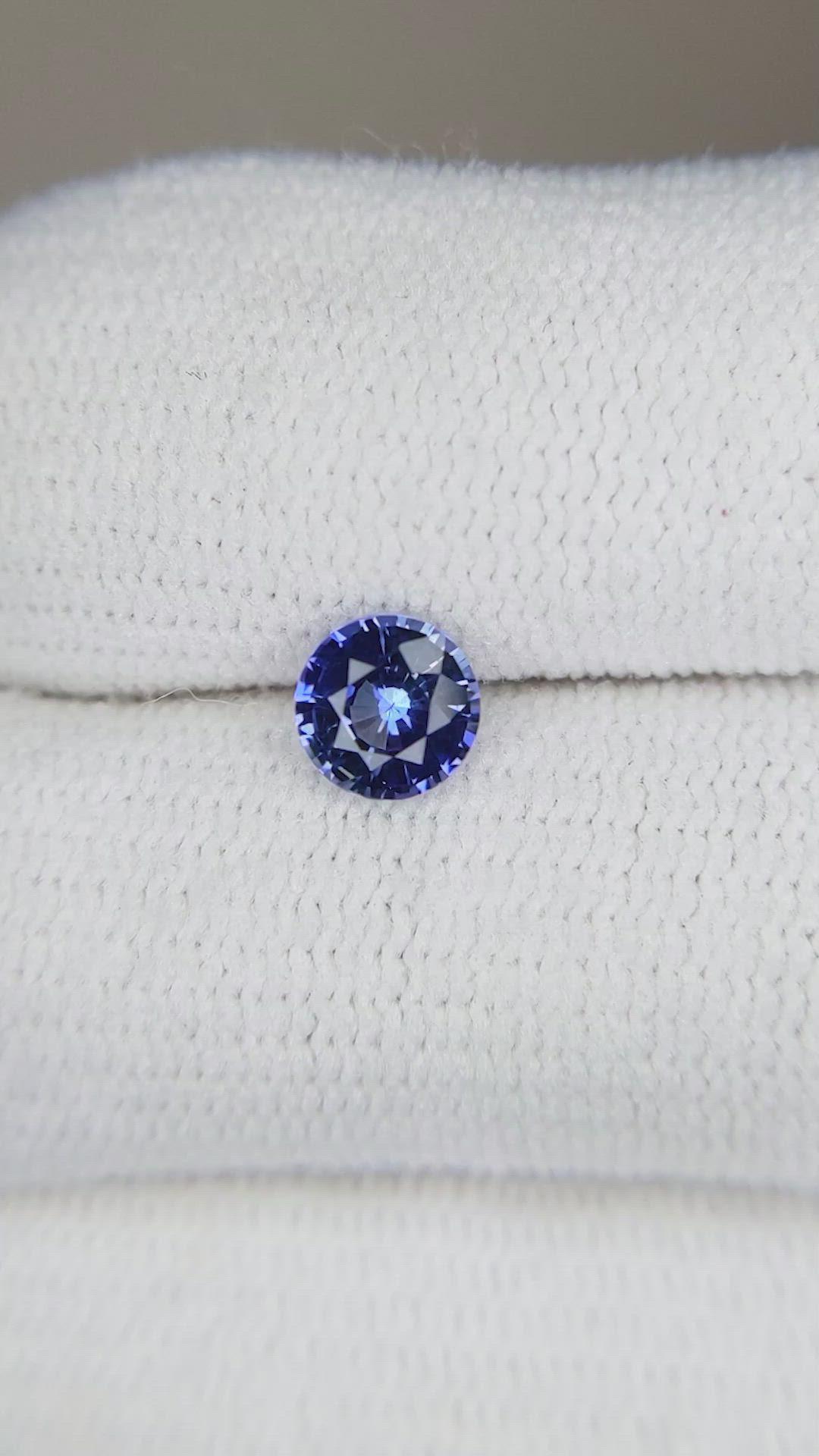 0.65 Ct. Blue Sapphire from Ceylon (Sri Lanka) Size Video