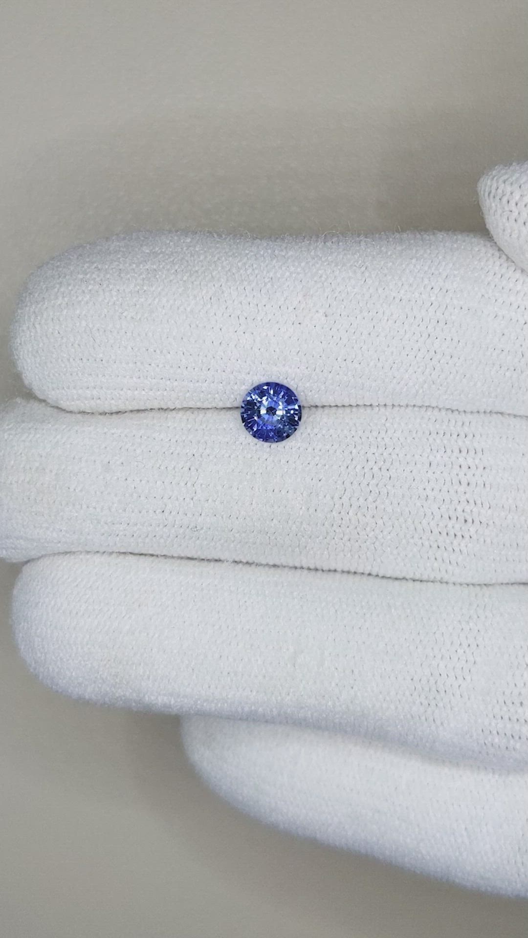 0.65 Ct. Blue Sapphire from Ceylon (Sri Lanka) Size Video