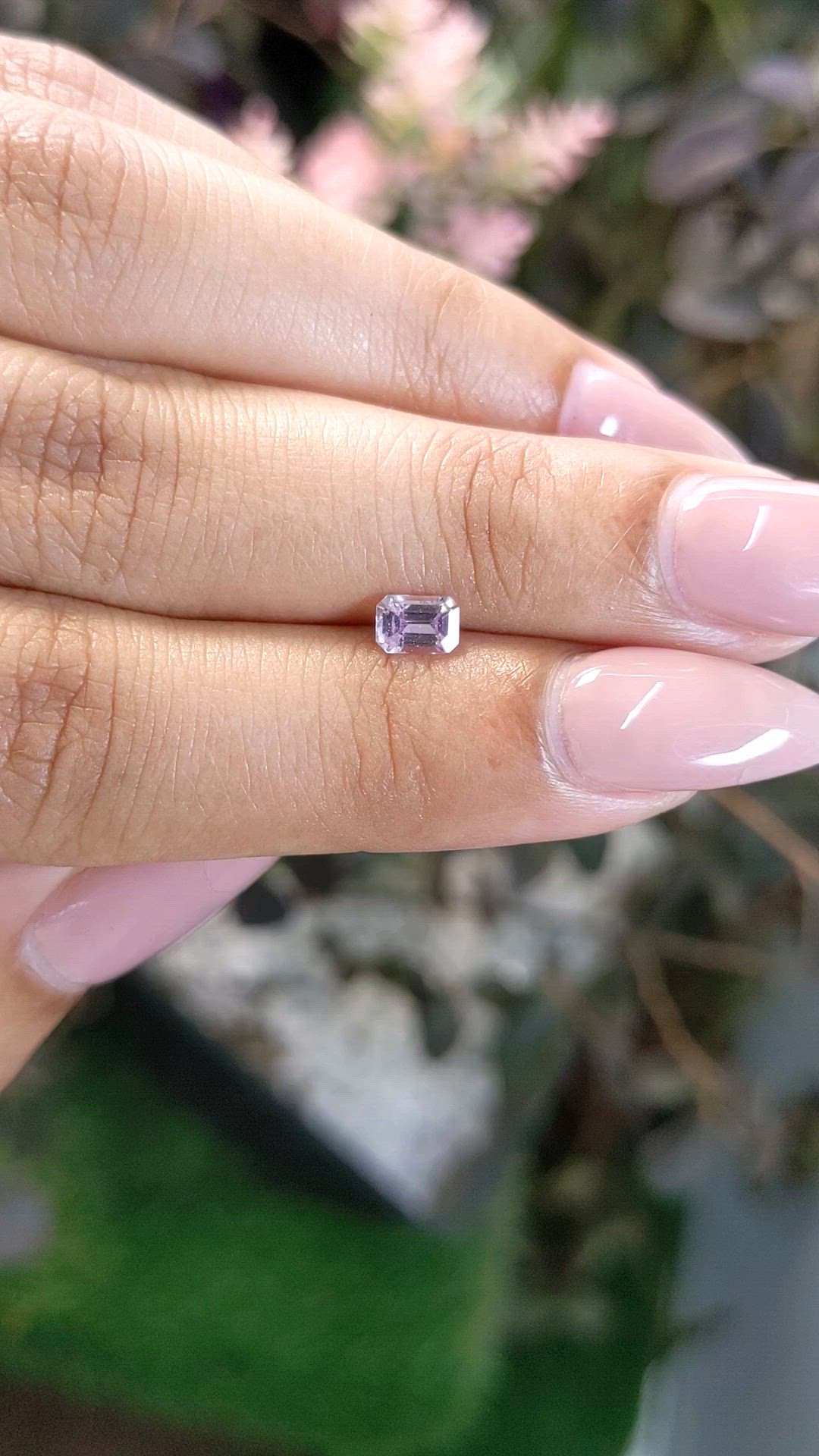 0.44 Ct. Pink Sapphire from Ceylon (Sri Lanka) Size Video