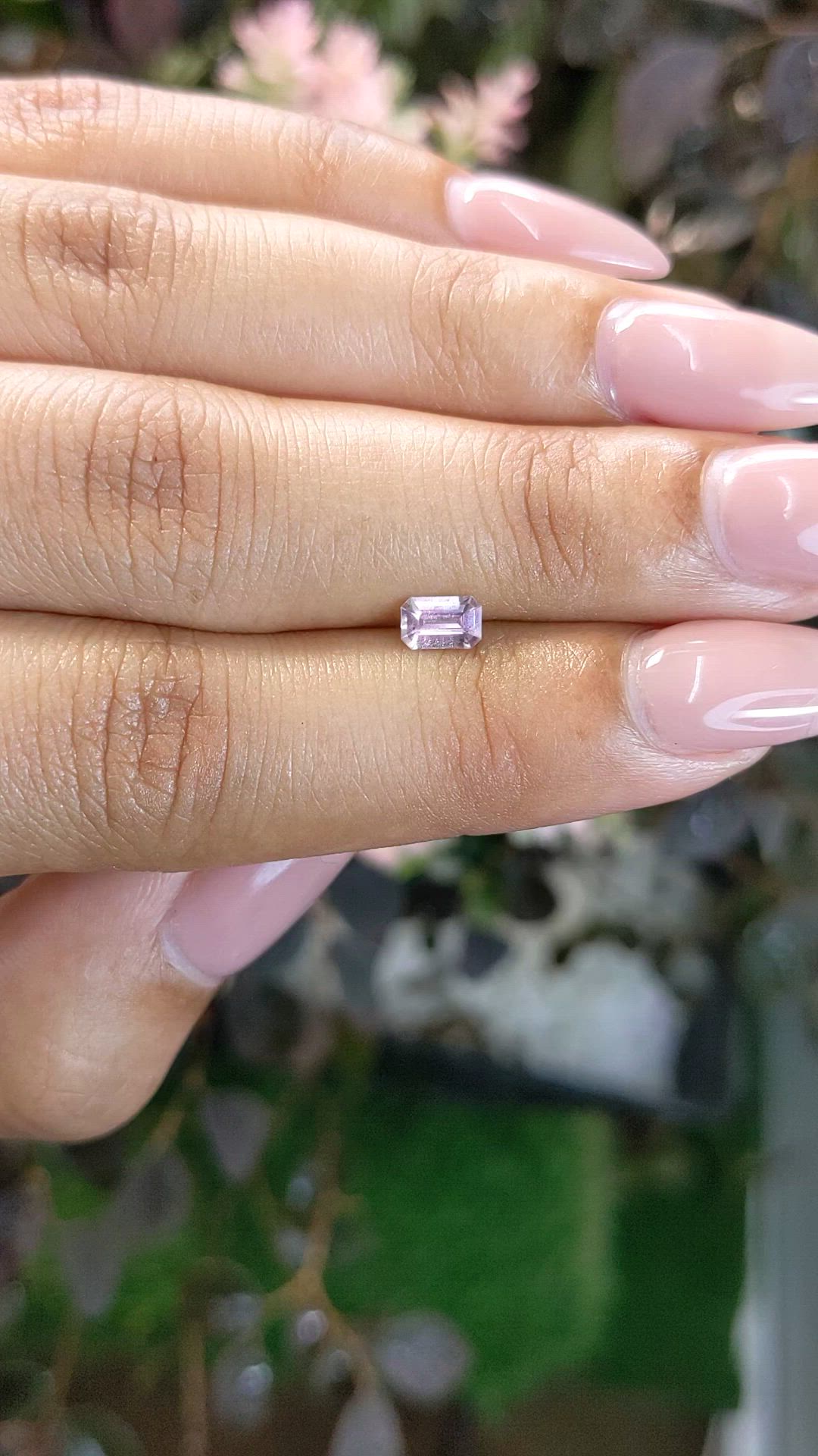 0.44 Ct. Pink Sapphire from Ceylon (Sri Lanka) Size Video