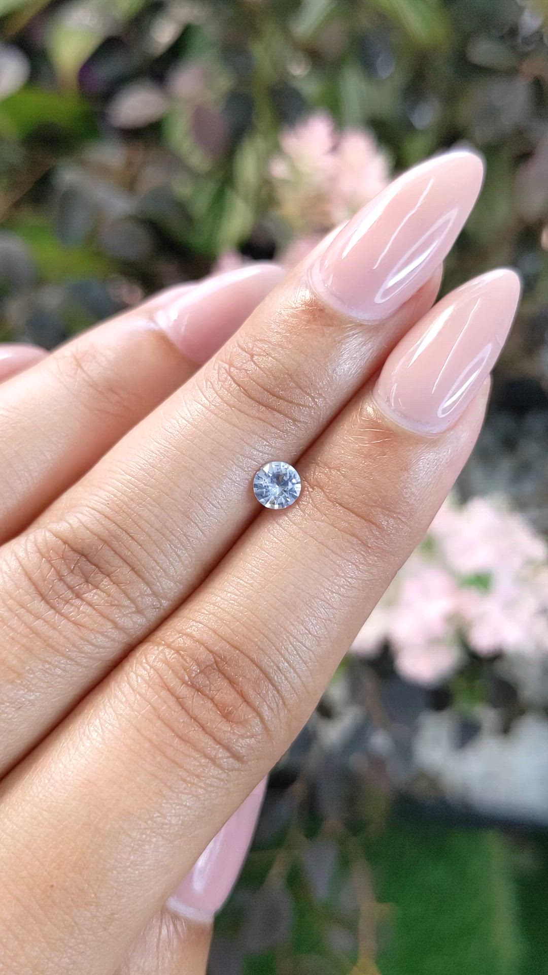 0.43 Ct. Blue Sapphire from Ceylon (Sri Lanka) Size Video