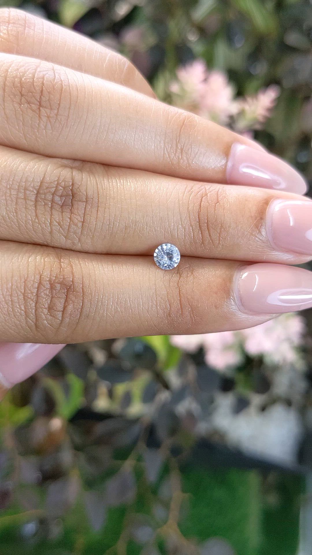 0.43 Ct. Blue Sapphire from Ceylon (Sri Lanka) Size Video