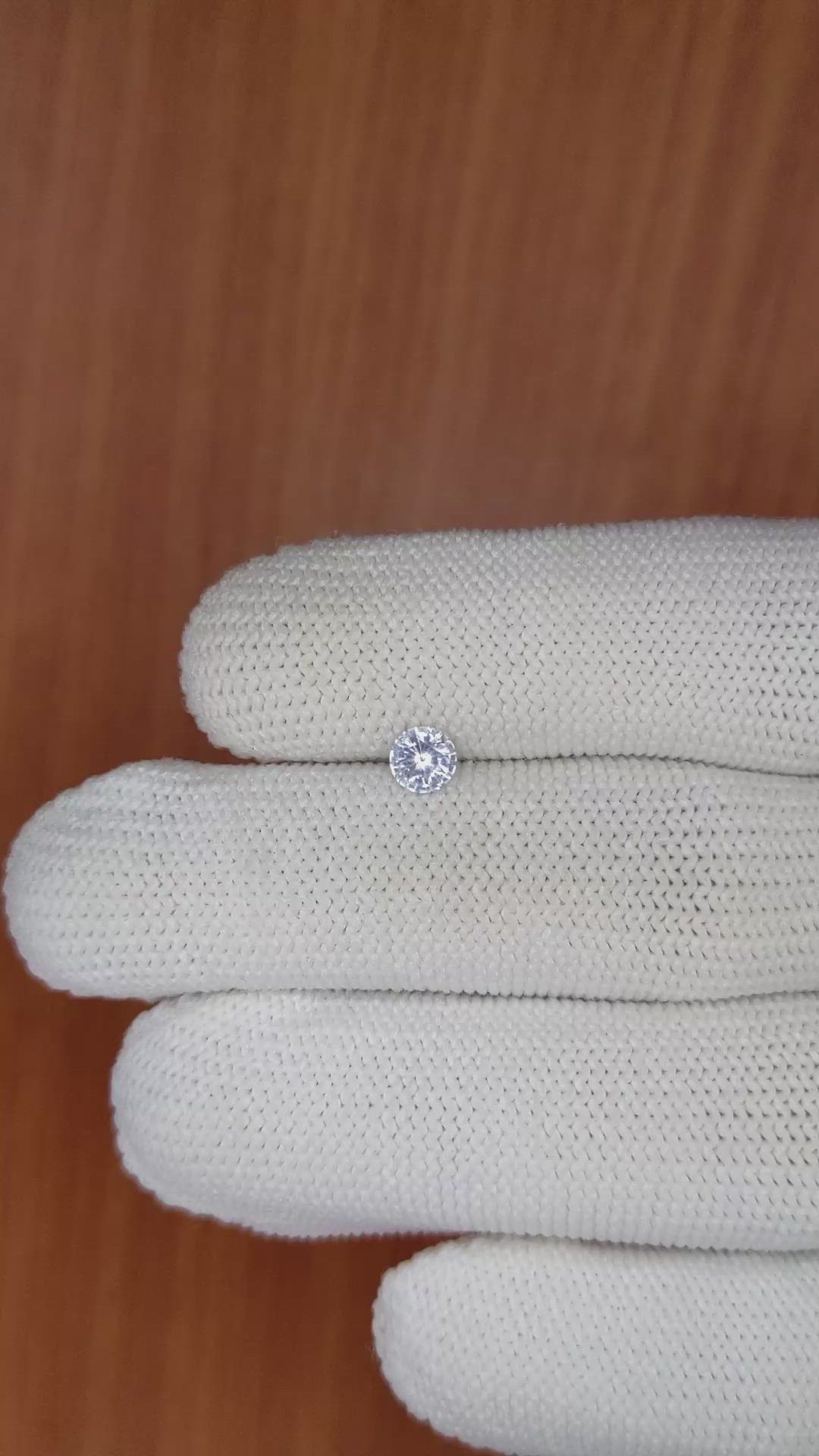 0.43 Ct. Blue Sapphire from Ceylon (Sri Lanka) Size Video