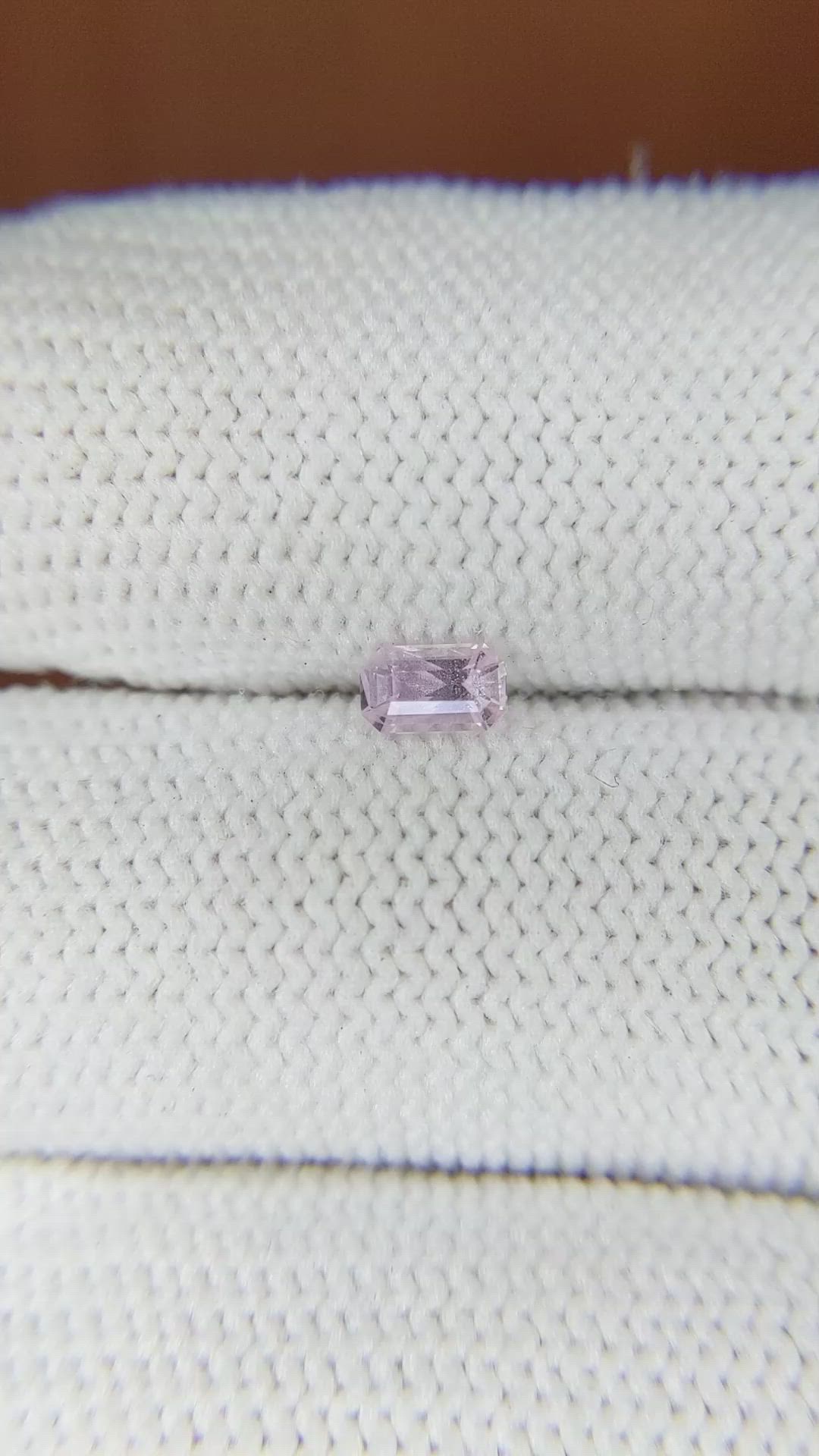 0.34 Ct. Pink Sapphire from Ceylon (Sri Lanka) Size Video