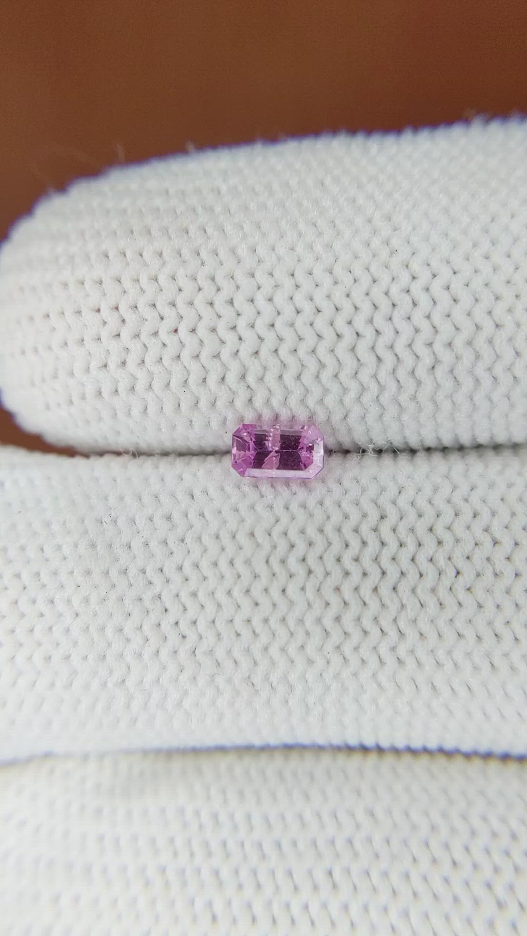 0.34 Ct. Pink Sapphire from Ceylon (Sri Lanka) Size Video