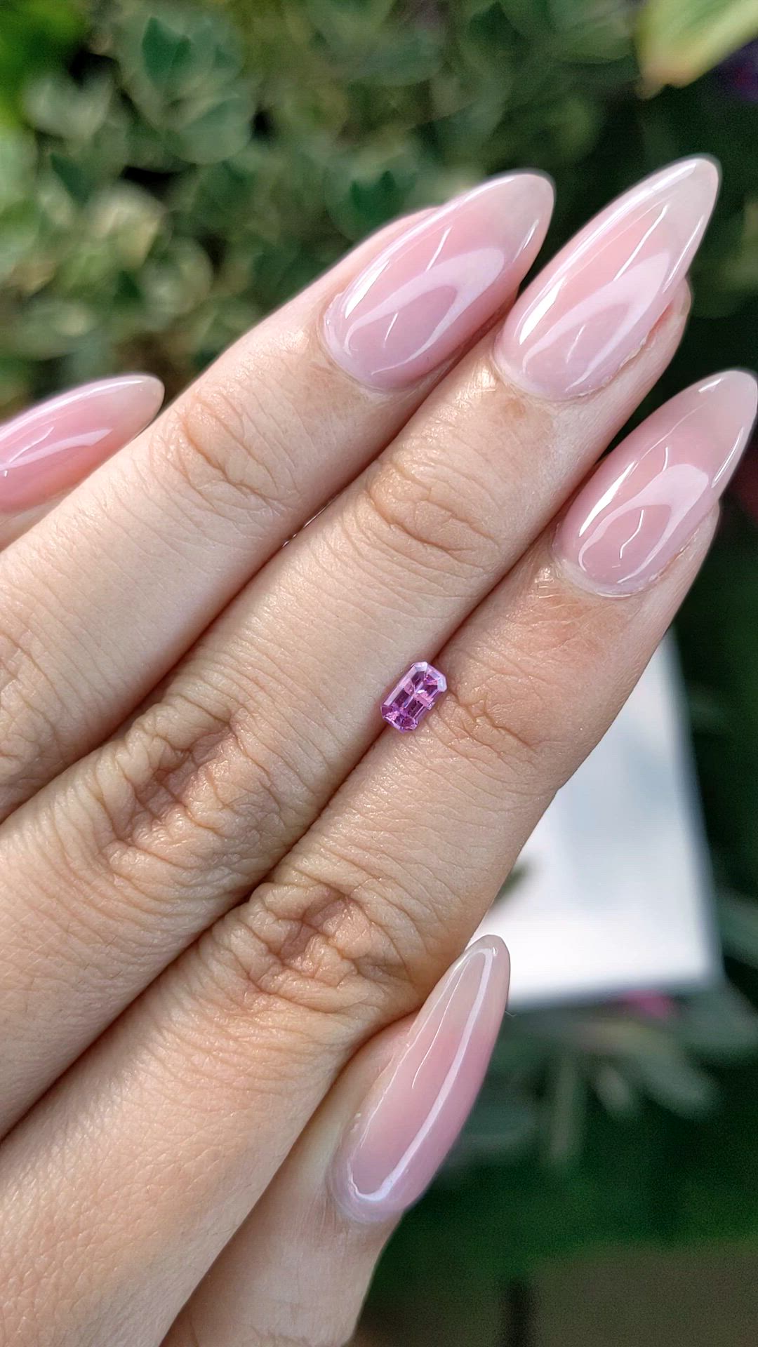 0.34 Ct. Pink Sapphire from Ceylon (Sri Lanka) Size Video
